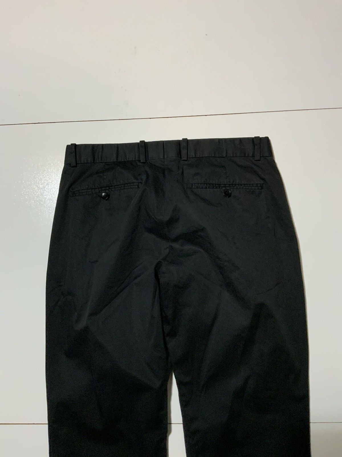 Theory $165 Theory Kramer Quest Black Flat Front Relaxed Fit Pants Size US 34 / EU 50 - 7 Thumbnail