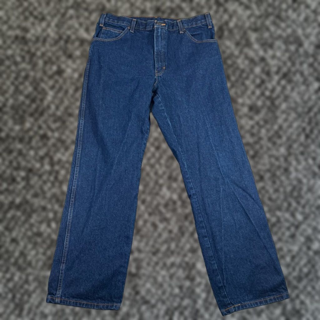 Dickies Dickies Jeans Mens 36x32 Regular Straight Denim Blue Y2K Skater Size US 36 / EU 52 - 1 Thumbnail