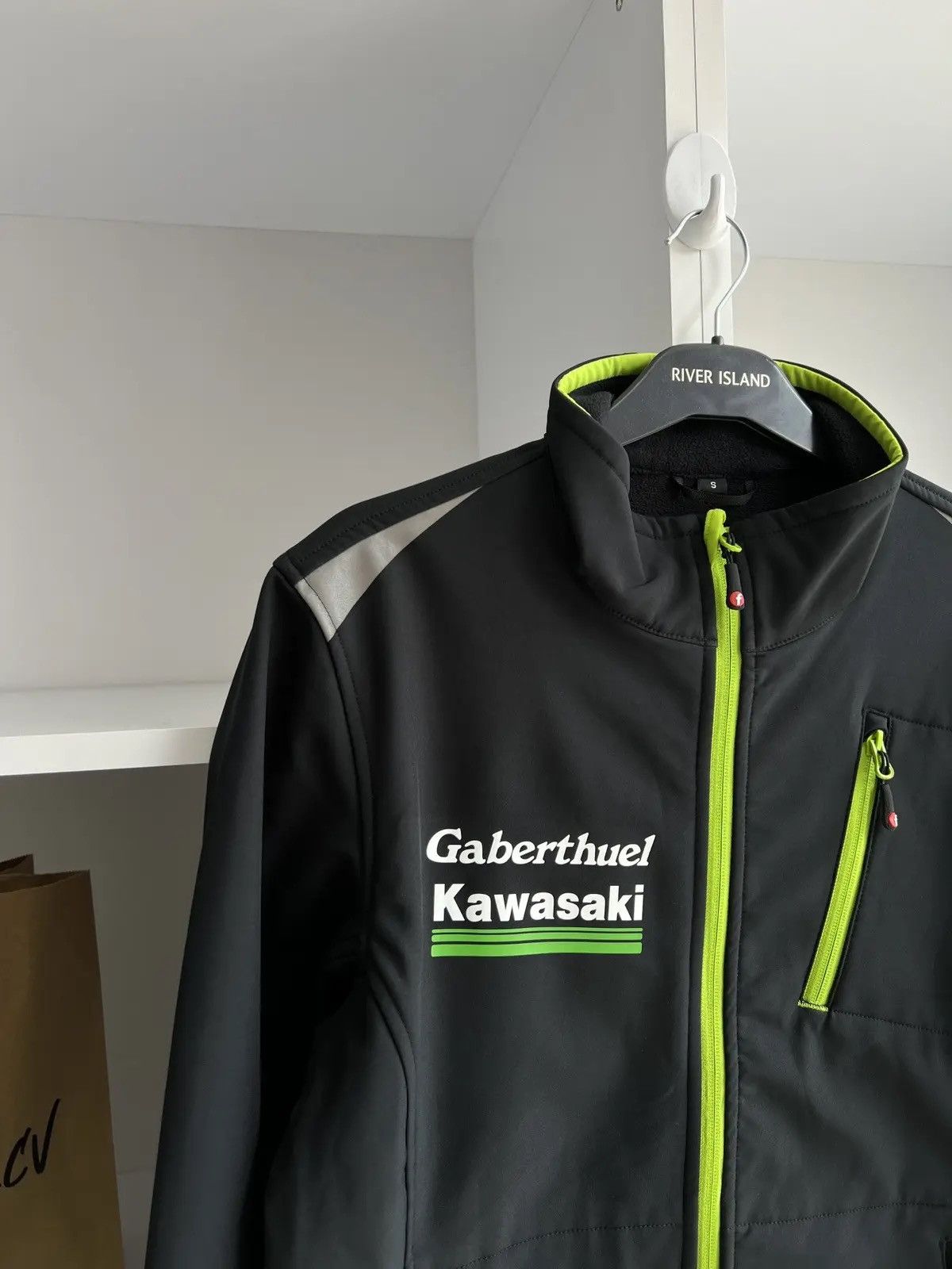 Vintage Vintage Kawasaki Softshell Racing Jacket Size US S / EU 44-46 / 1 - 6 Thumbnail