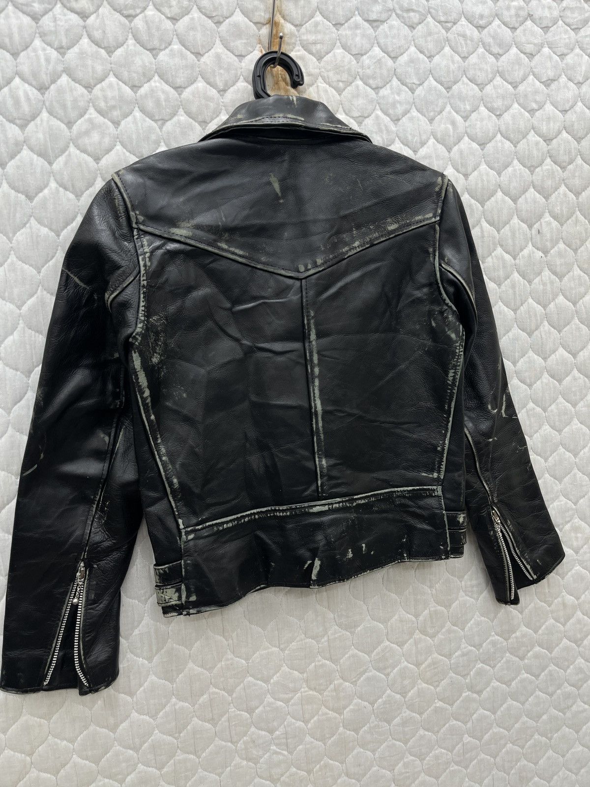 14th Addiction 🔥🔥🔥ARCHIVE HELL CAT PUNKS LEATHER JACKET Size XS / US 0-2 / IT 36-38 - 7 Thumbnail