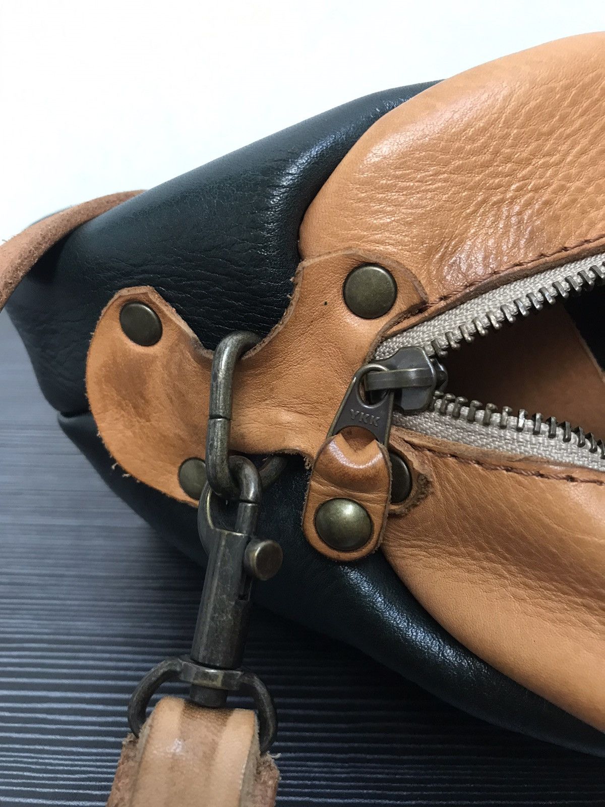 Leather × Vintage Vintage Leather Bag Size ONE SIZE - 9 Thumbnail