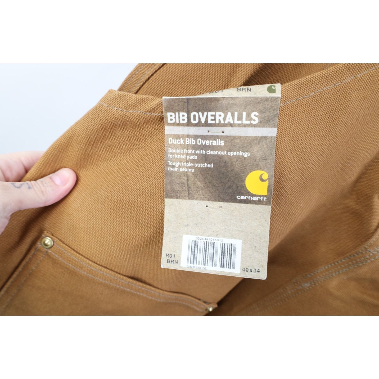 Carhartt Deadstock Vintage Y2K Carhartt Double Knee Duck Overalls Size US 40 / EU 56 - 14 Thumbnail