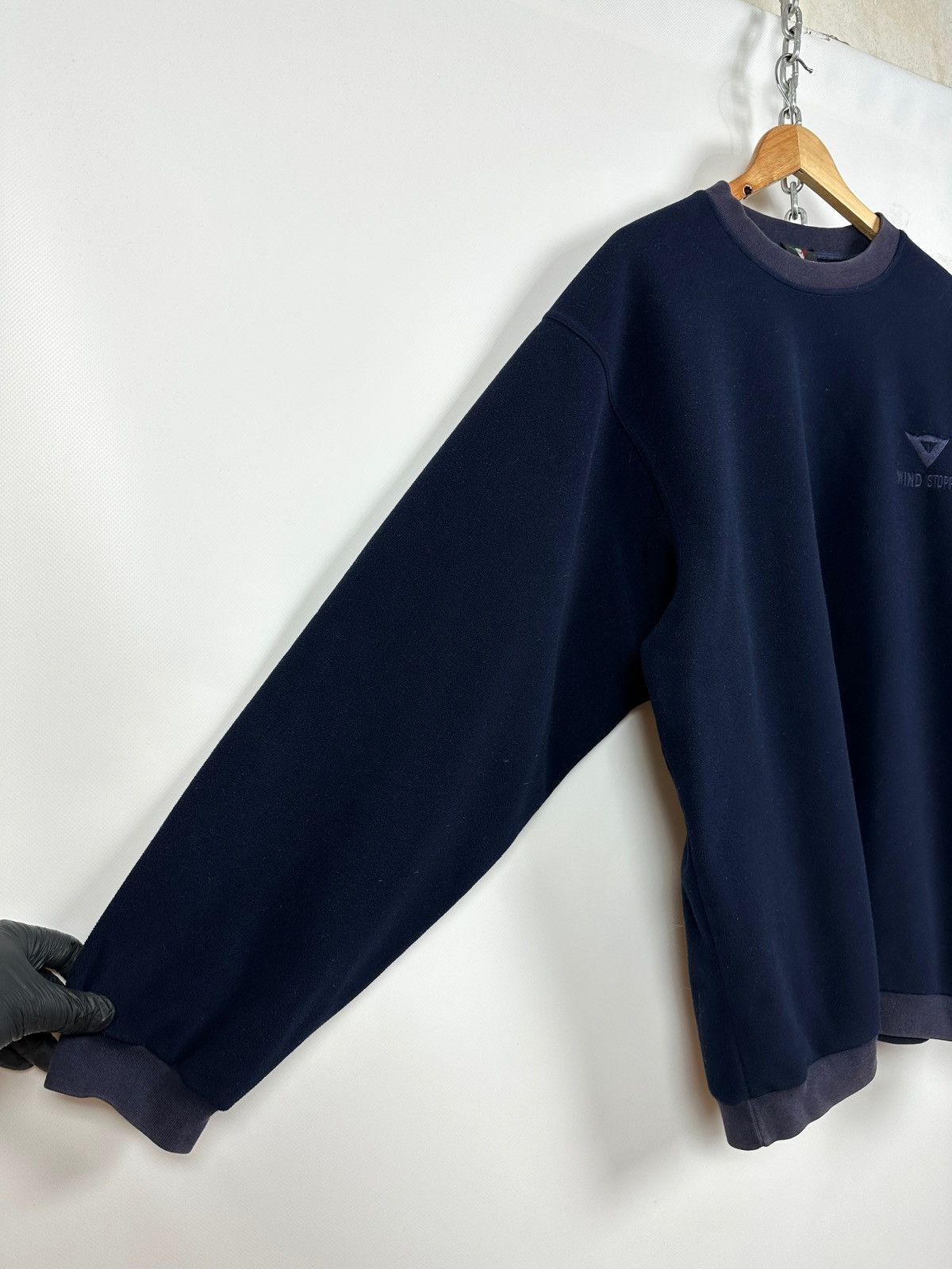 Dainese Vintage Dainese Windstopper Navy Blue Fleece Sweatshirt Size US XL / EU 56 / 4 - 9 Thumbnail