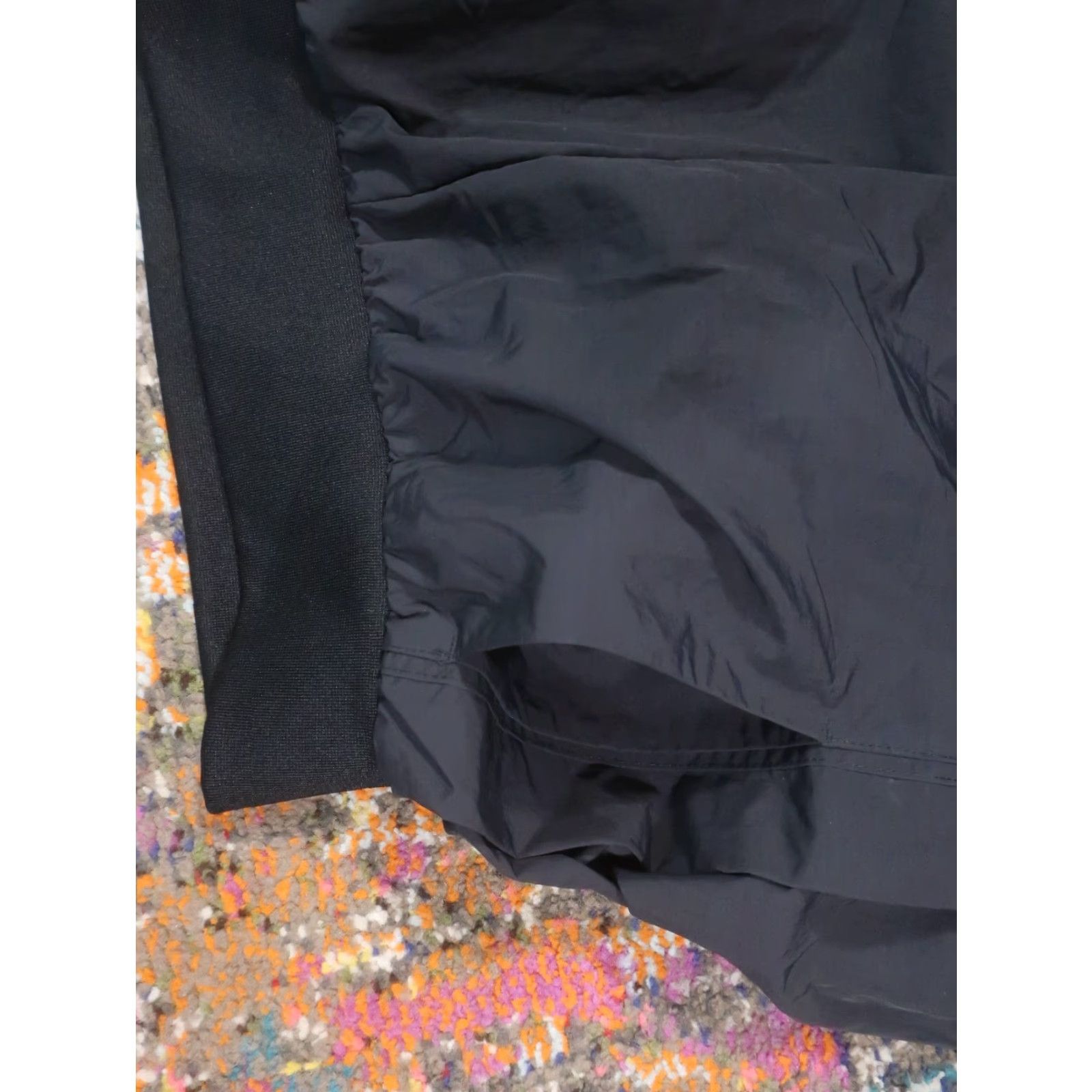 Nike Nike Icon Clash Pants Womens M Black Retro Wide-Leg Nylon Sweatpants (Activewear) Size 32" / US 10 / IT 46 - 5 Thumbnail