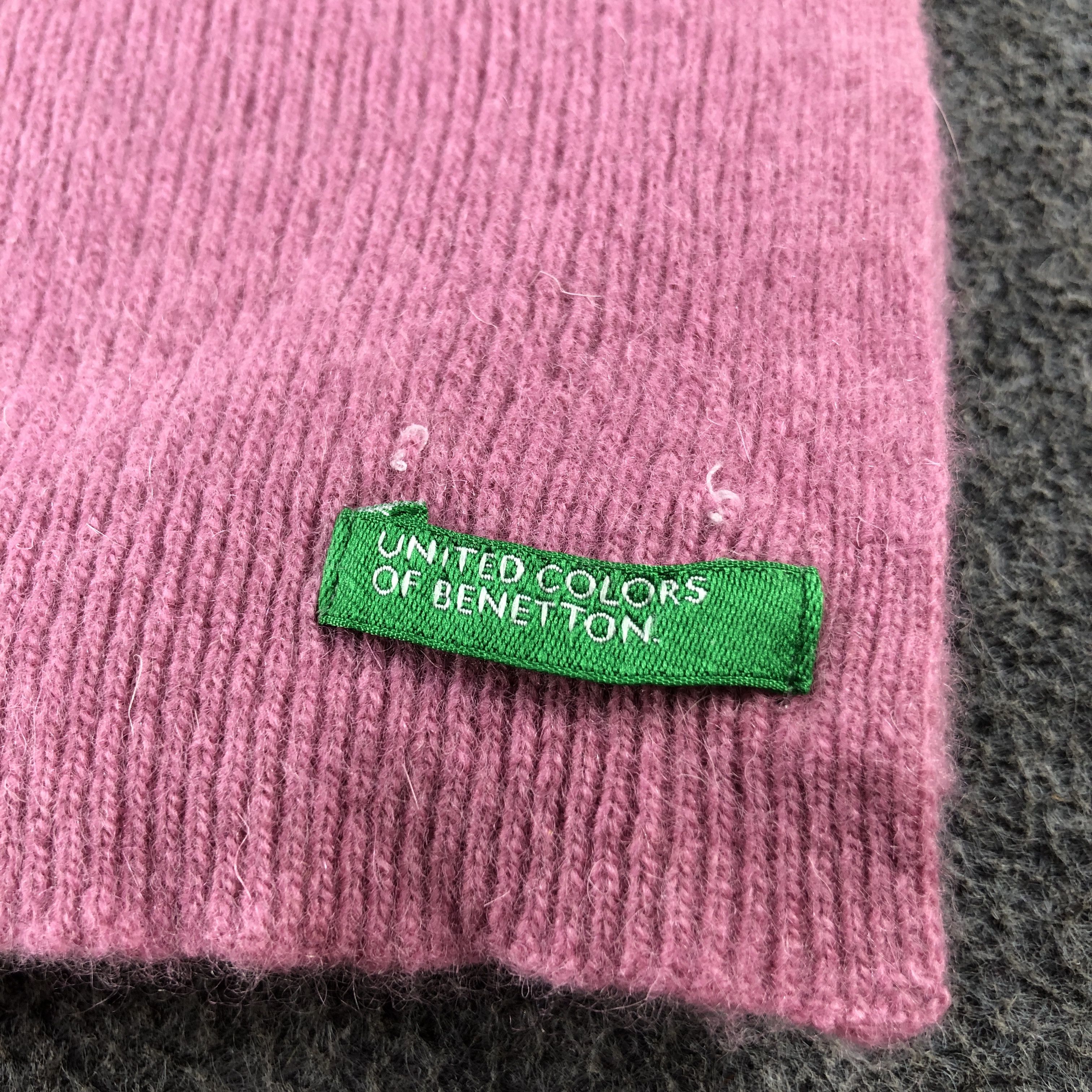United Colors Of Benetton United Colors of Benetton Wool Scarf Muffler V2868 Size ONE SIZE - 4 Thumbnail