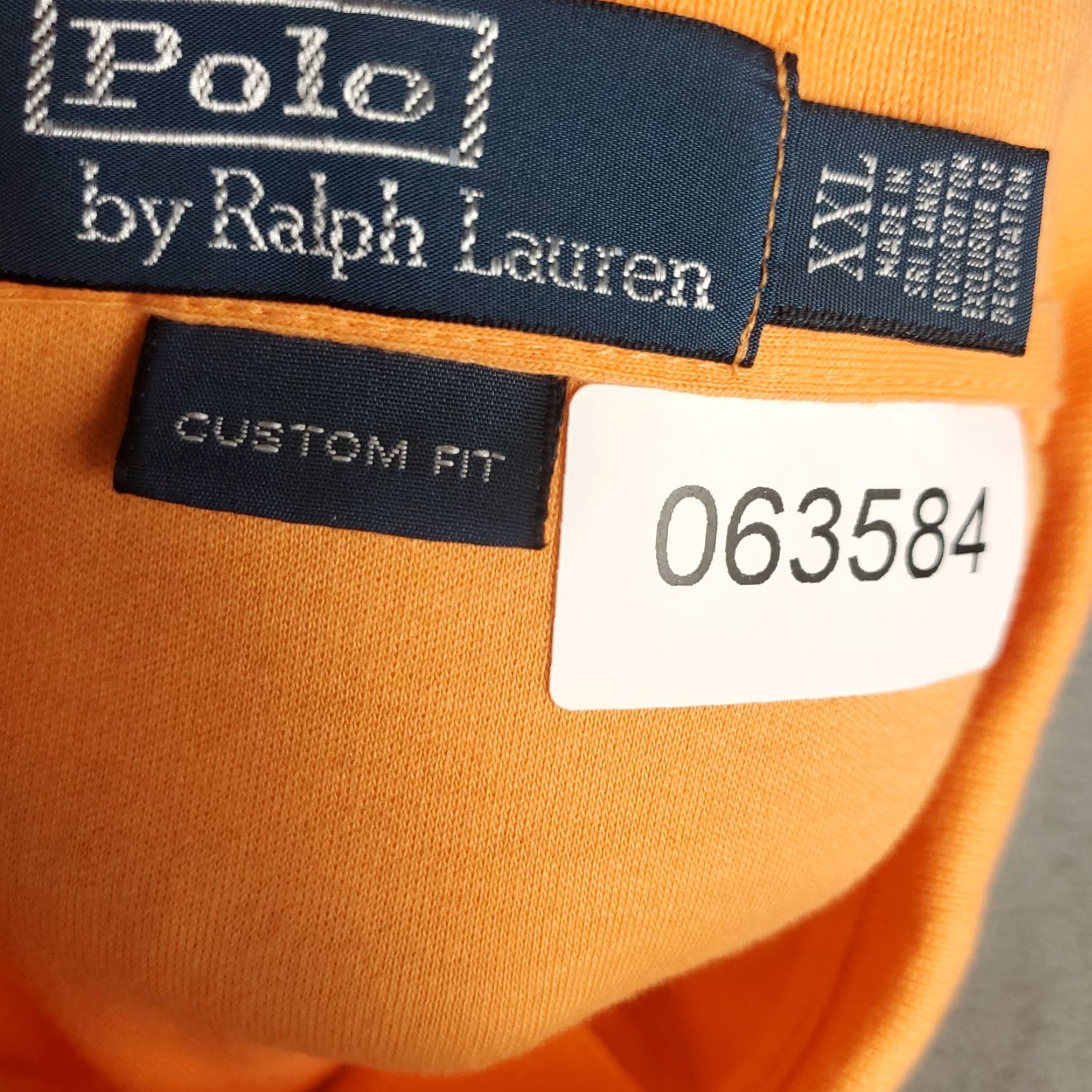 Ralph Lauren Ralph Lauren Polo Shirt Mens 2XL Orange Custom Fit Pony Casual Short Sleeve Shirt - Polo - Classic American Brand Size US XXL / EU 58 / 5 - 7 Thumbnail