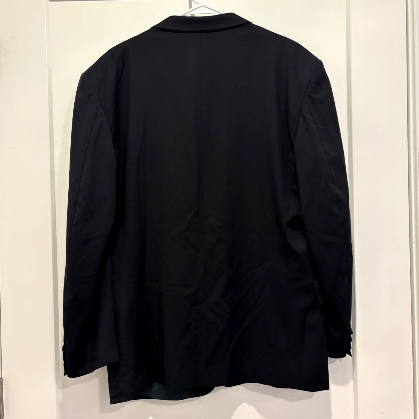 Yves Saint Laurent VINTAGE Yves Saint Laurent Blazer Mens Wool Black 42R Portugal Notched Lapels 1990s Sport Coat Size 42R - 5 Thumbnail