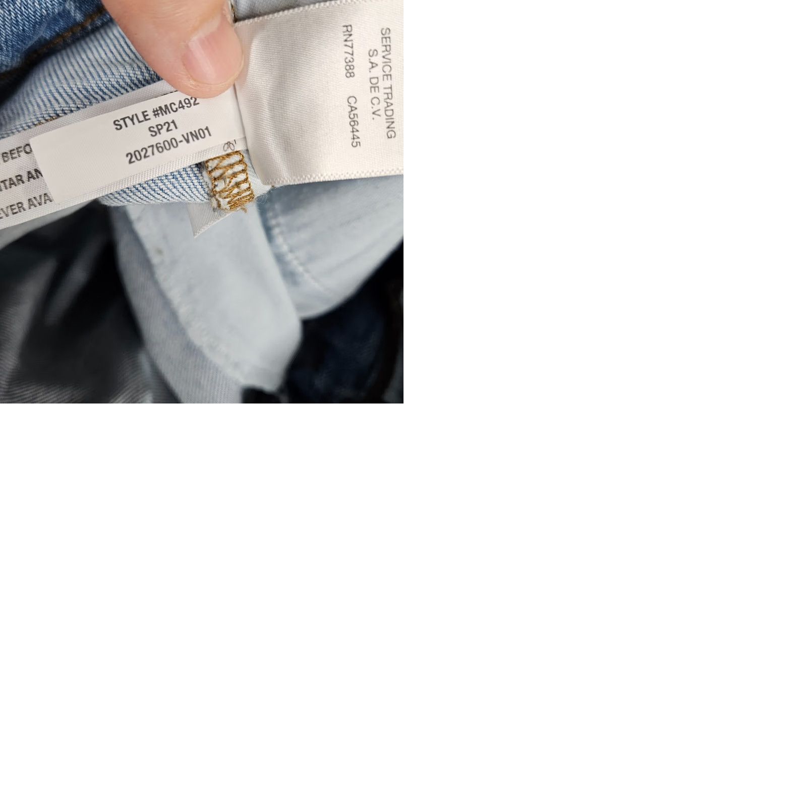 Madewell Madewell Jeans Women's Regular 27 Distressed Blue Cotton Elastane Mid Rise Size 27 Denim Pants Size 27" / US 4 / IT 40 - 9 Thumbnail