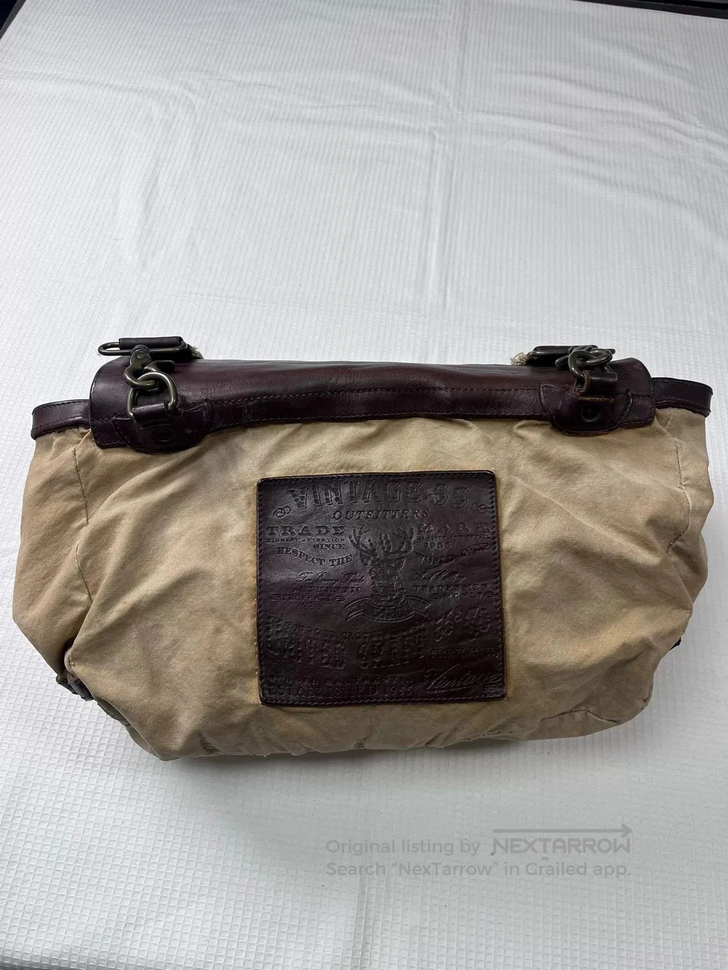 Vintage Vintage Canvas Leather Crossbody Bag. Size ONE SIZE - 2 Thumbnail