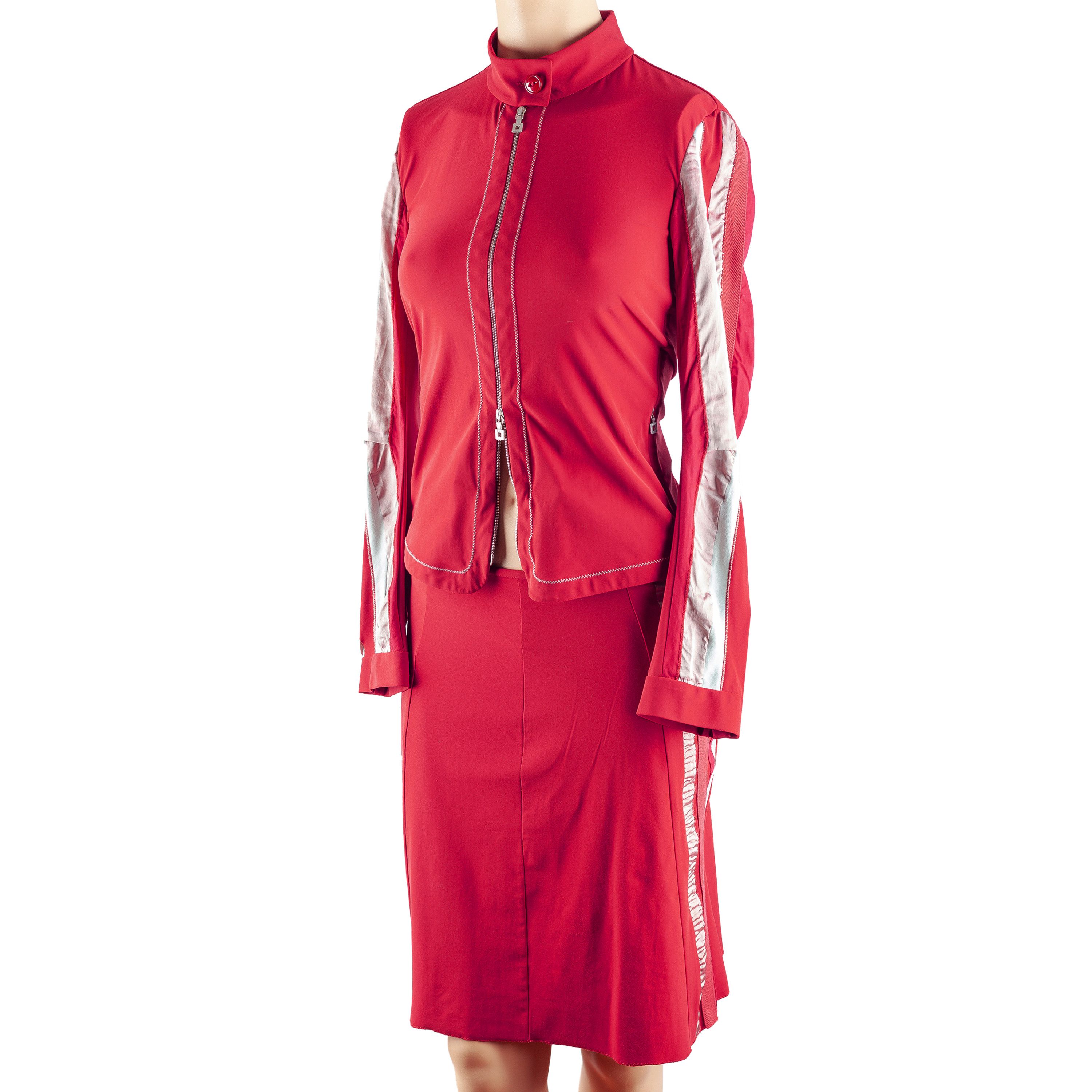 Marithe + Francois Girbaud Marithé François Girbaud Vintage Red/Pink Polyamide Set (M) Size M / US 6-8 / IT 42-44 - 1 Thumbnail