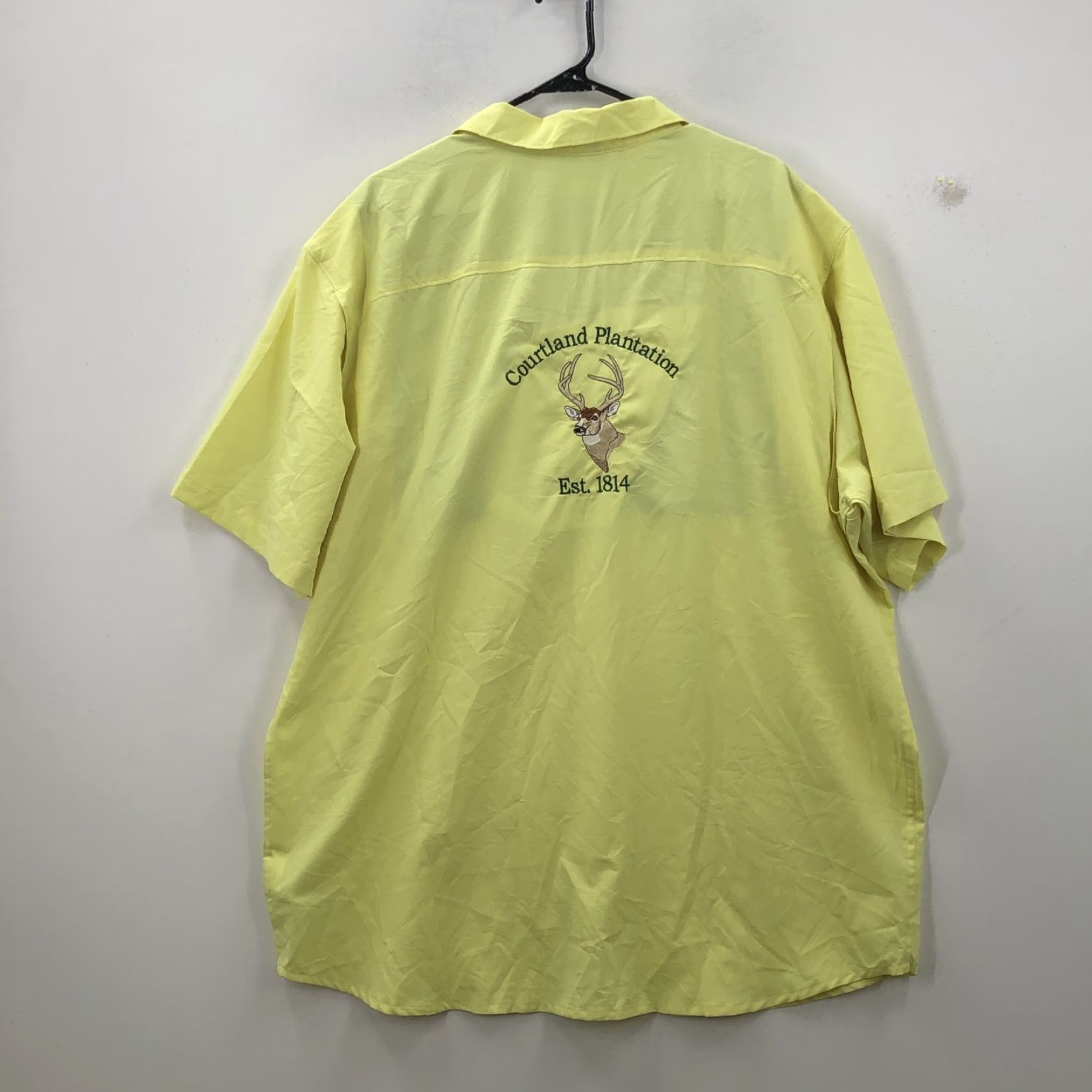 Vintage Columbia Mens Short Sleeve Button Up Shirt Yellow 2XL Casual All Seasons Breathable Size US XXL / EU 58 / 5 - 7 Thumbnail