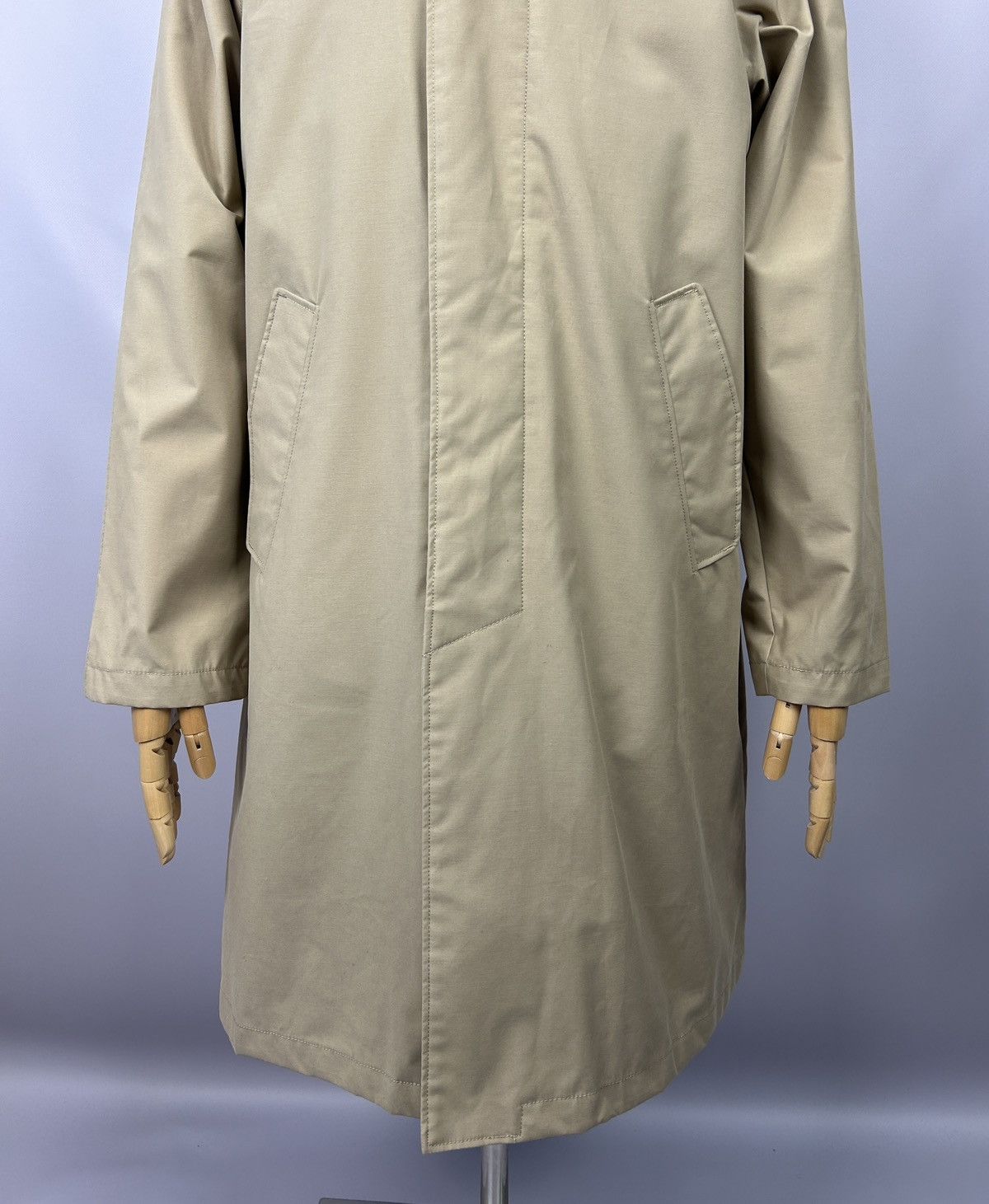 Gant GANT New Haven Nylon Cotton Beige Waterproof Rain Coat Mac Size US M / EU 48-50 / 2 - 3 Thumbnail