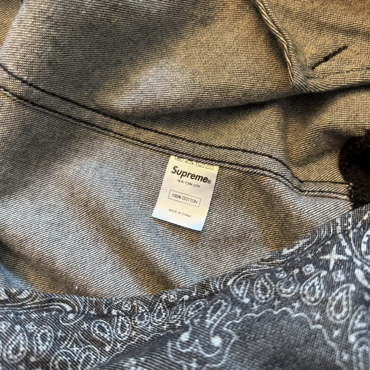 Supreme Ss13 paisley print denim bomber jacket Size US M / EU 48-50 / 2 - 4 Thumbnail