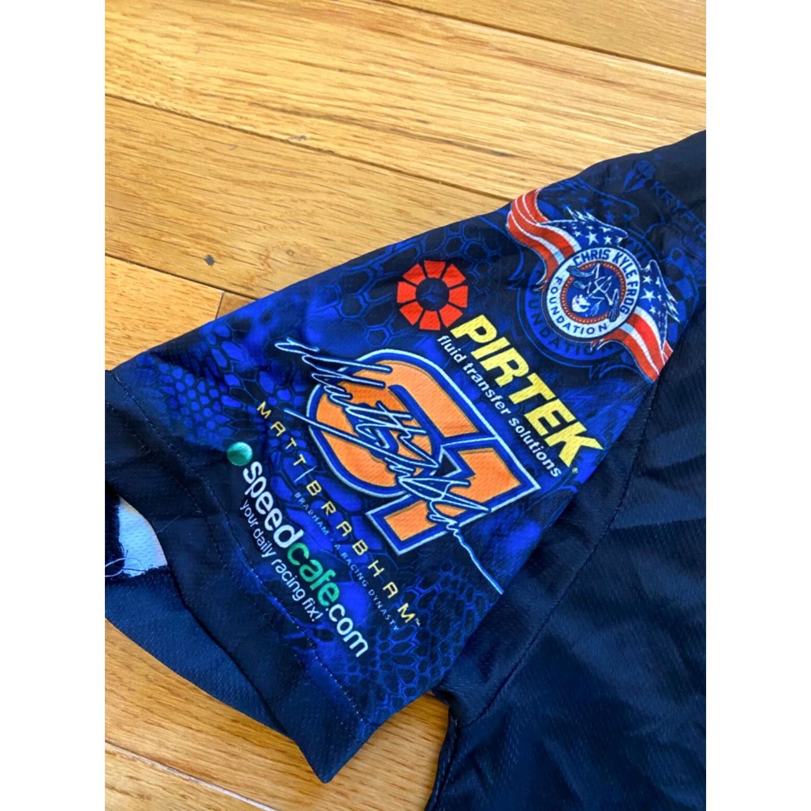 Vintage Chris Kyle Frog Pirtek Team Murray Matt Brabham Polo Crew Shirt Mens Sz S Indy Shirt Mens S Black Polyester Canvas Pattern Solid Vintage No Size US S / EU 44-46 / 1 - 4 Thumbnail