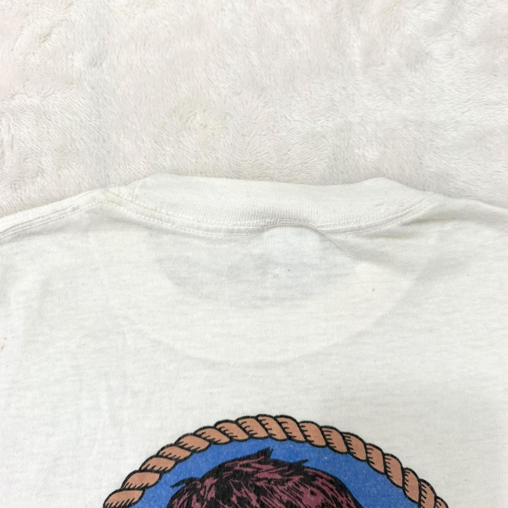 Vintage VINTAGE Alfred E Neuman Tank Top Shirt Mens M White MAD Magazine Graphic Print Sleeveless Crew Neck Jersey Cotton Polyester Summer USA Size US M / EU 48-50 / 2 - 4 Thumbnail