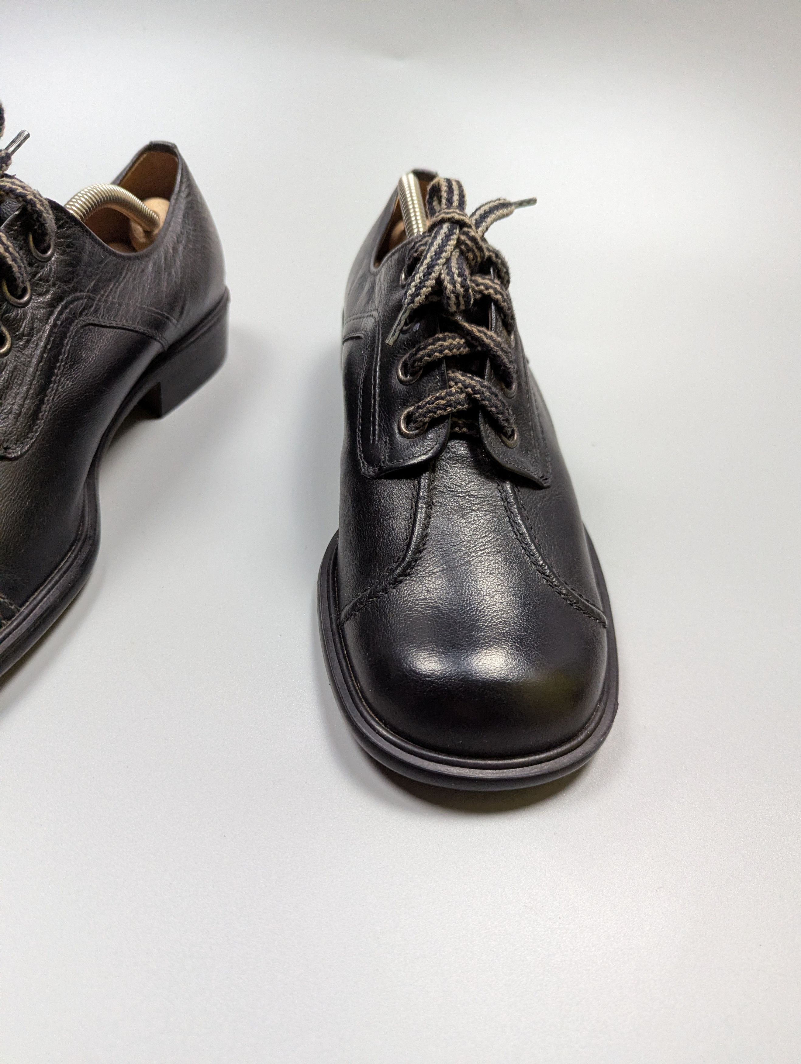 Vintage Vintage Gallus 70s 80s Black Leather Chunky Wide Toe Shoes Size US 9 / EU 42 - 7 Thumbnail