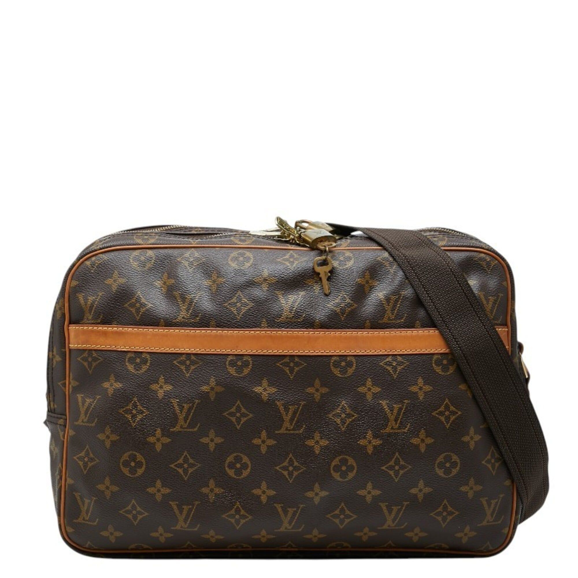 Louis Vuitton Louis Vuitton Monogram Reporter GM Crossbody Shoulder Bag M45252 Brown Leather Women's LOUIS VUITTON Size ONE SIZE - 1 Thumbnail