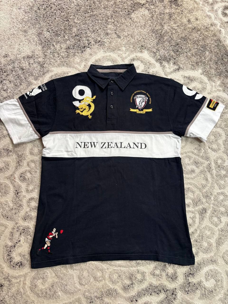 Vintage Kevingston New Zealand International Rugby Polo Shirt Size M Size US M / EU 48-50 / 2 - 7 Thumbnail