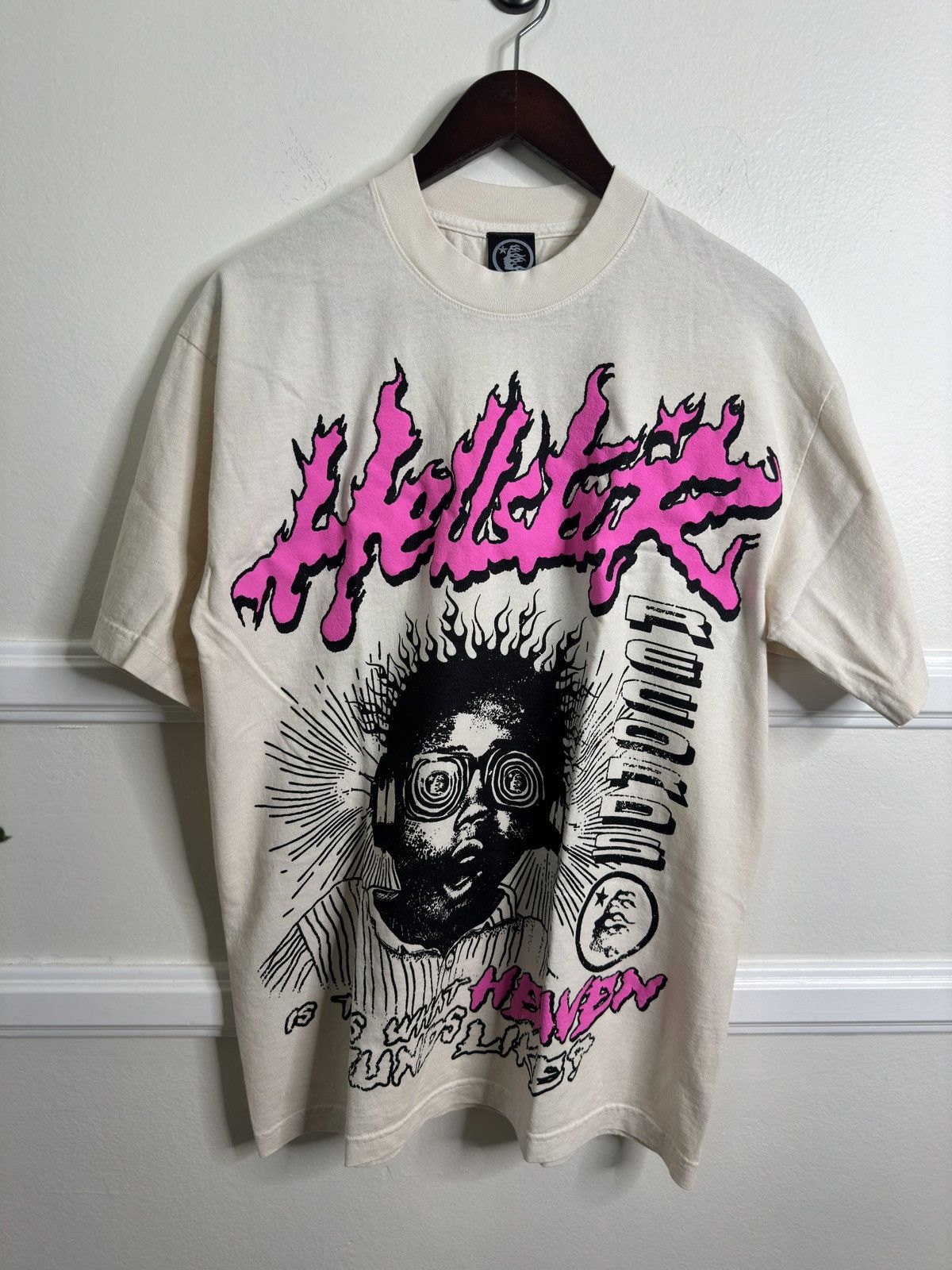 HELLSTAR Hellstar Studios Sounds Like Heaven Tee Cream Size US M / EU 48-50 / 2 - 2 Thumbnail