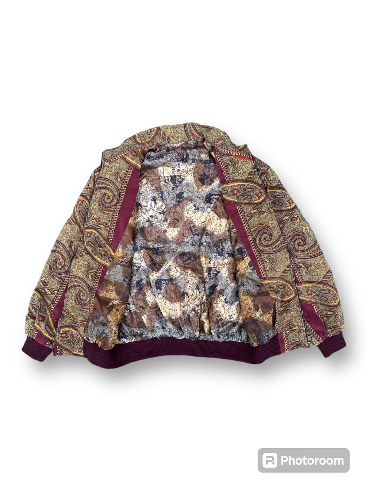 Vintage Vintage Paisley Bandana Bomber Jacket. #C9 Size US L / EU 52-54 / 3 - 3 Thumbnail