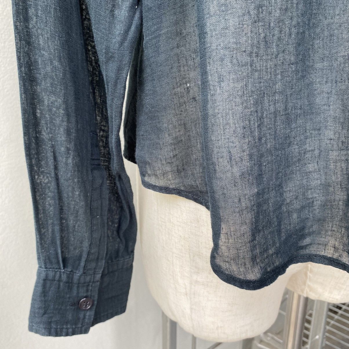 Y's Y’s Yohji Yamamoto Transparent Linen Black Shirt Size XS / US 0-2 / IT 36-38 - 7 Thumbnail