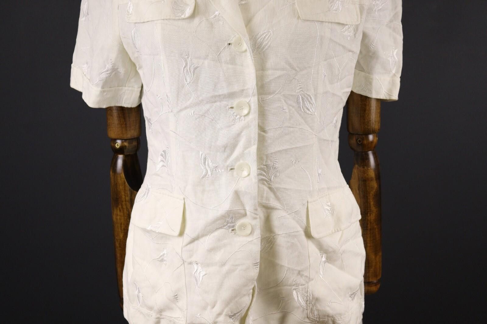 Polo Ralph Lauren Laurel by Escada Linen Floral Blouse Shirt Size 38 Size M / US 6-8 / IT 42-44 - 3 Thumbnail