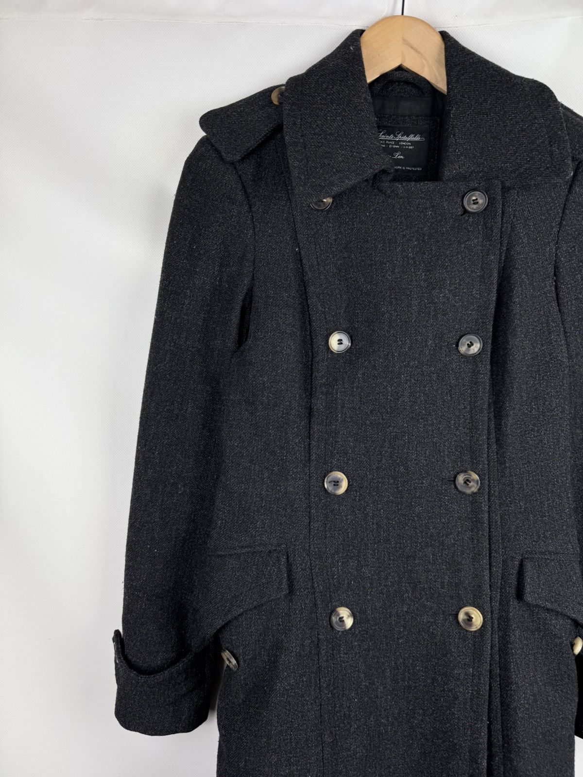 Allsaints × Japanese Brand Allsaints Ladies Double Breasted Wool Boni Wool Coat Jacket Size M / US 6-8 / IT 42-44 - 4 Thumbnail