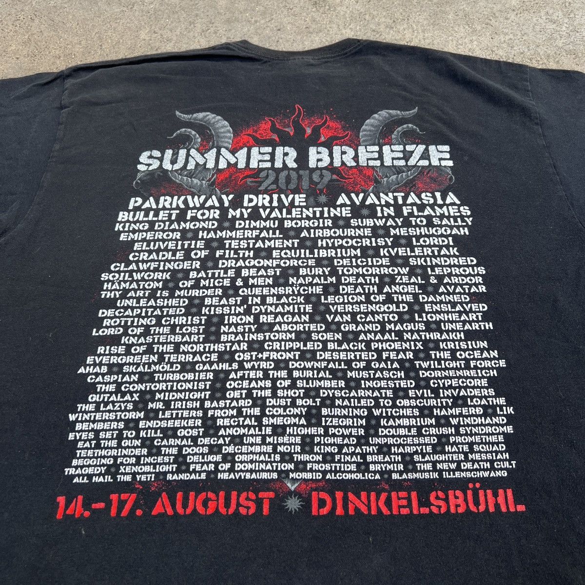 Band Tees Summer Breeze fest In Flames Emperor Airbourne Metal 2XL Size US XXL / EU 58 / 5 - 6 Thumbnail