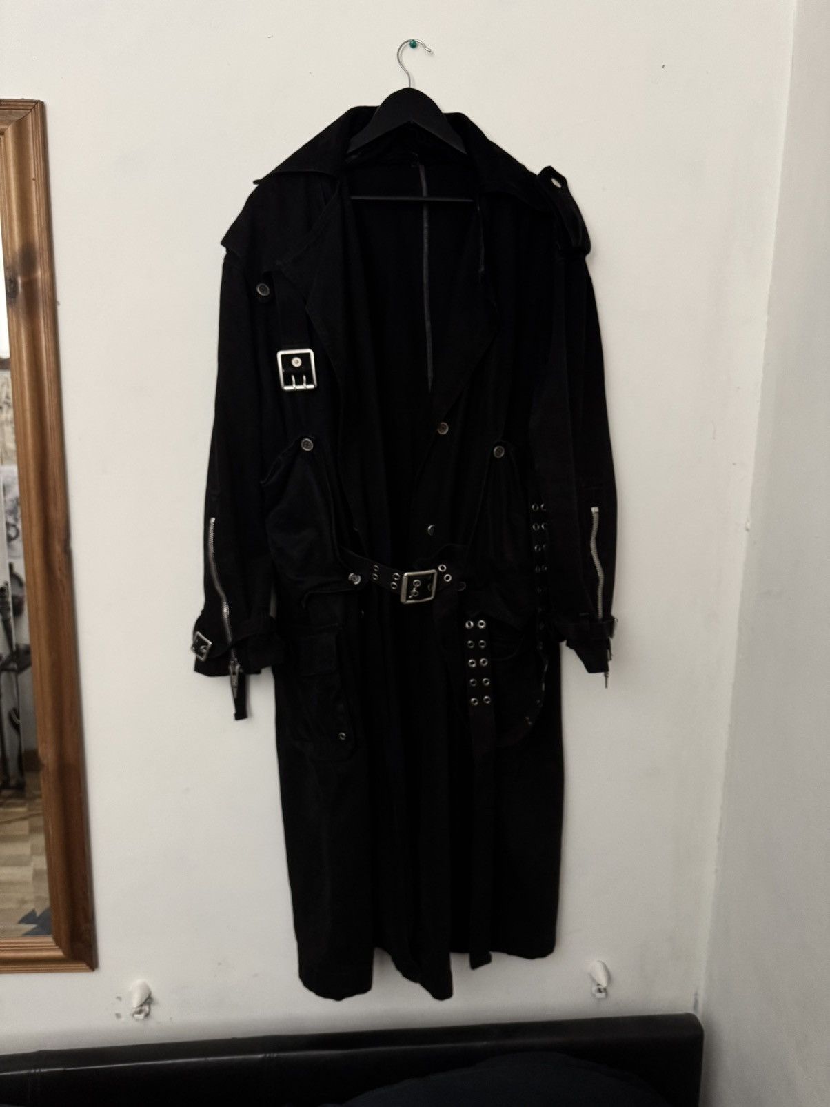 SHINE LUXURY Shine Luxury Studios Gomb Racer Kombat Trench Coat - L Size US L / EU 52-54 / 3 - 1 Thumbnail