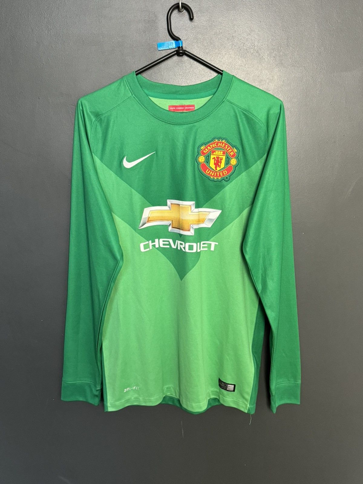 Nike Manchester United 14/15 Goalkeeper De Gea Football Jersey Size US S / EU 44-46 / 1 - 2 Thumbnail