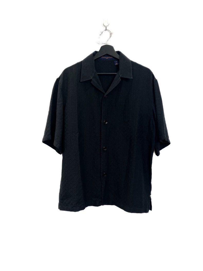 Louis Vuitton Louis Vuitton Black dark full print short sleeve shirt Size US M / EU 48-50 / 2 - 1 Thumbnail