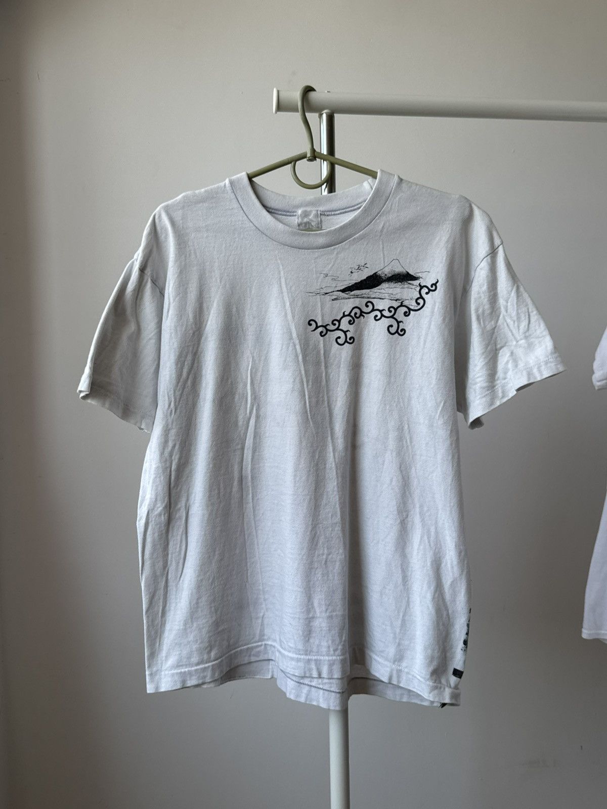 Japanese Brand 🇯🇵 Vintage 90s Kume JP Tokyo Hokusai T-Shirt kapital Y2K Size US M / EU 48-50 / 2 - 2 Thumbnail