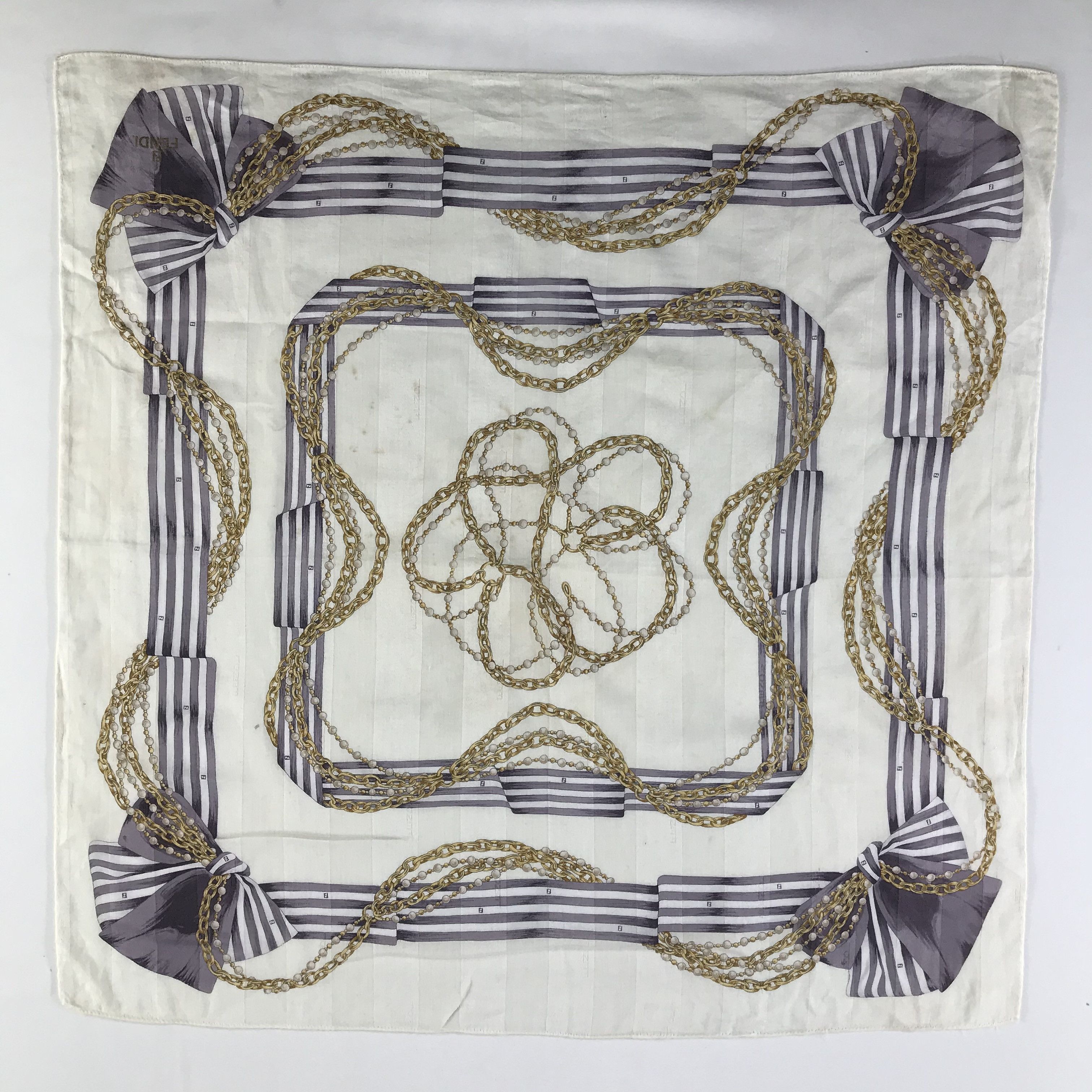 Vintage Fendi Bandana / Handkerchief / Neckerchief - S486