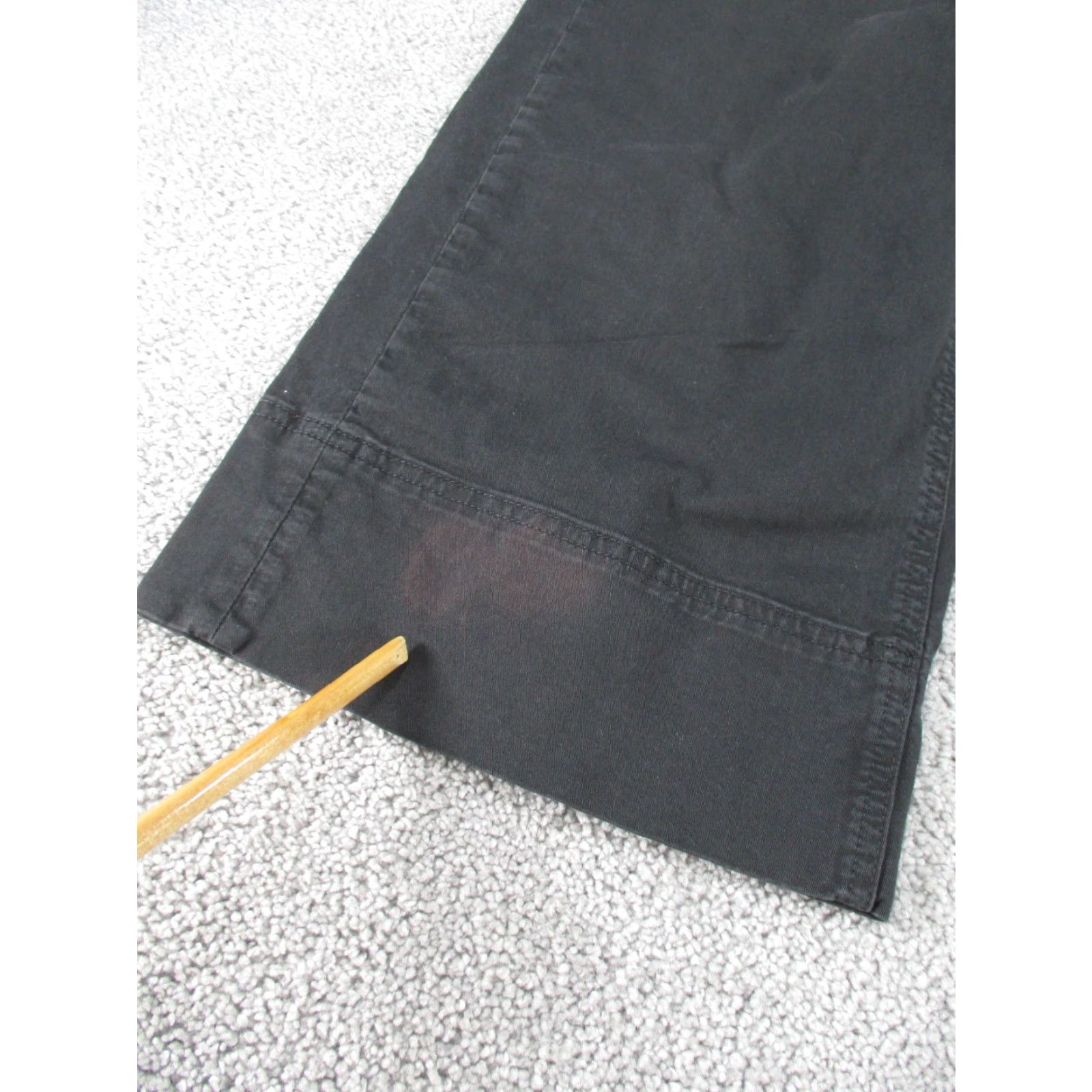 Everlane VINTAGE Everlane Pants Womens Regular 2 Black Cropped Wide-Leg Chino Lightweight Cotton Size 26" / US 2 / IT 38 - 2 Thumbnail