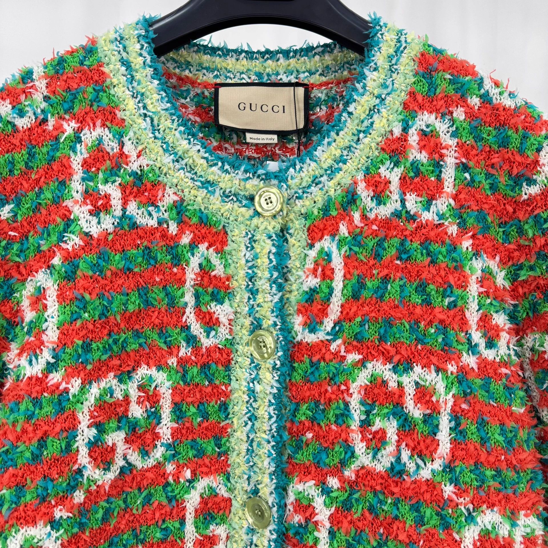 Gucci Gucci Chanel GG allover print knit cardy L new Size L / US 10 / IT 46 - 3 Thumbnail