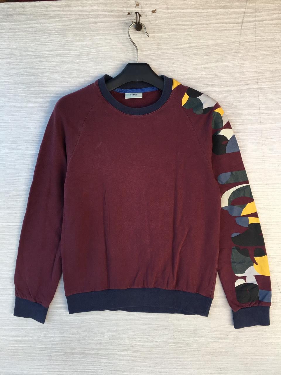 Image of Fendi Roma Sweatshirts Maroon, Men's (Size Small)