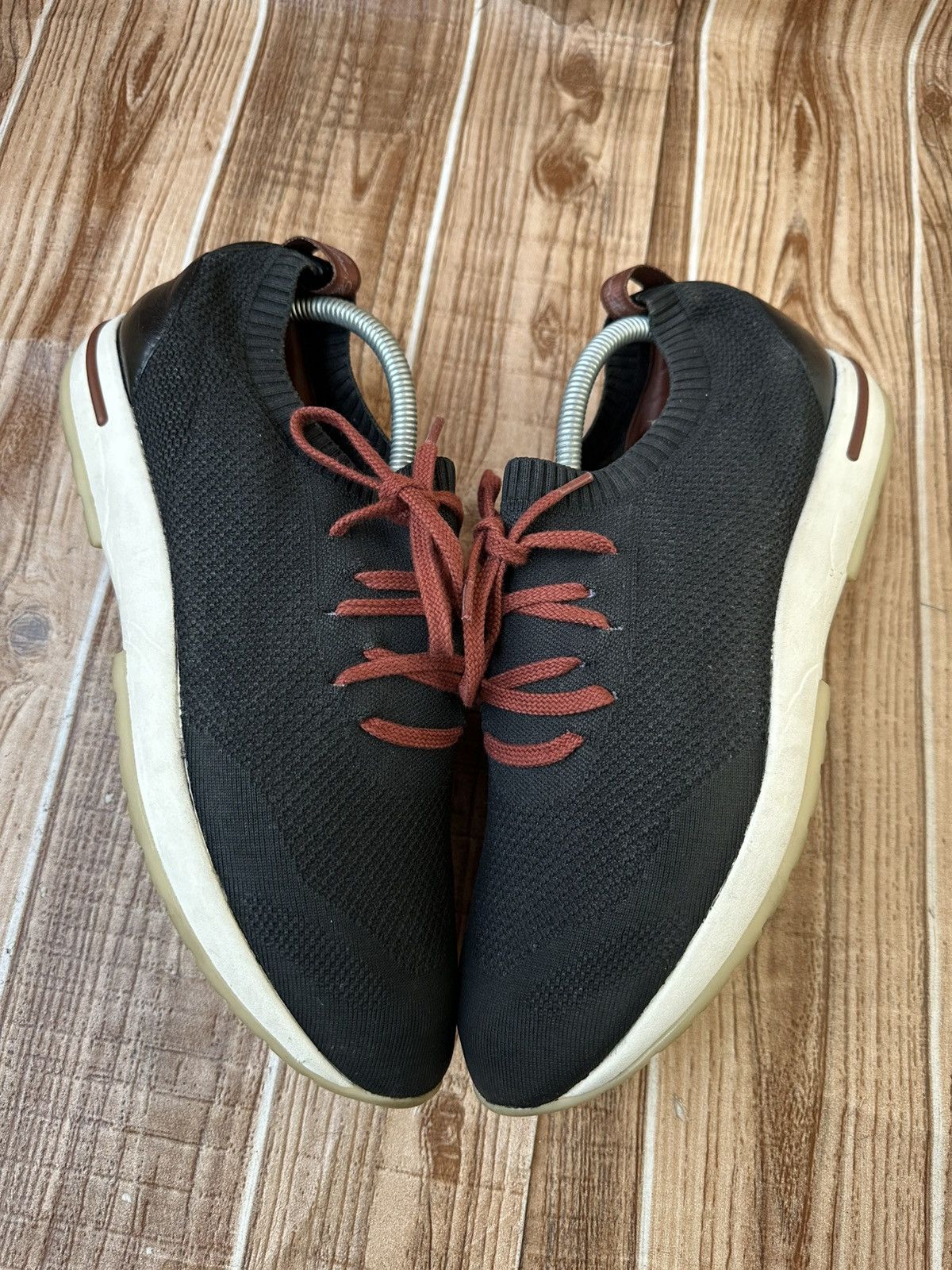 Loro Piana Loro Piana 360 LP Flexy Walk Black Sneaks Size US 11 / EU 44 - 6 Thumbnail