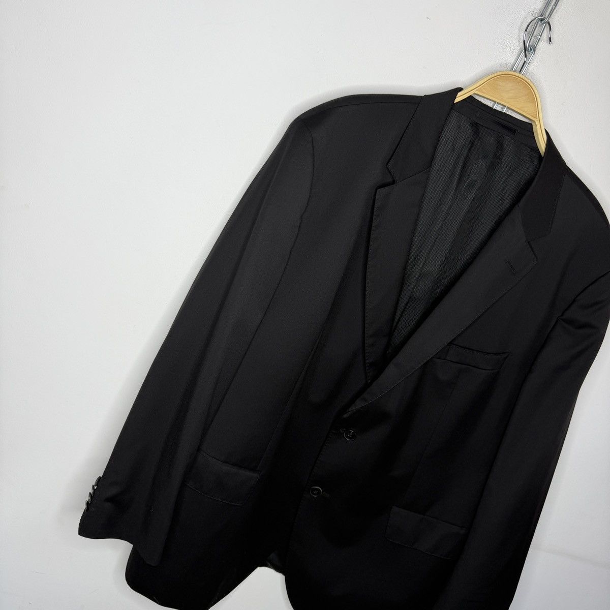 Hugo Boss Hugo Boss Wool Blazer Jacket Black Guabello Size 50R - 3 Thumbnail