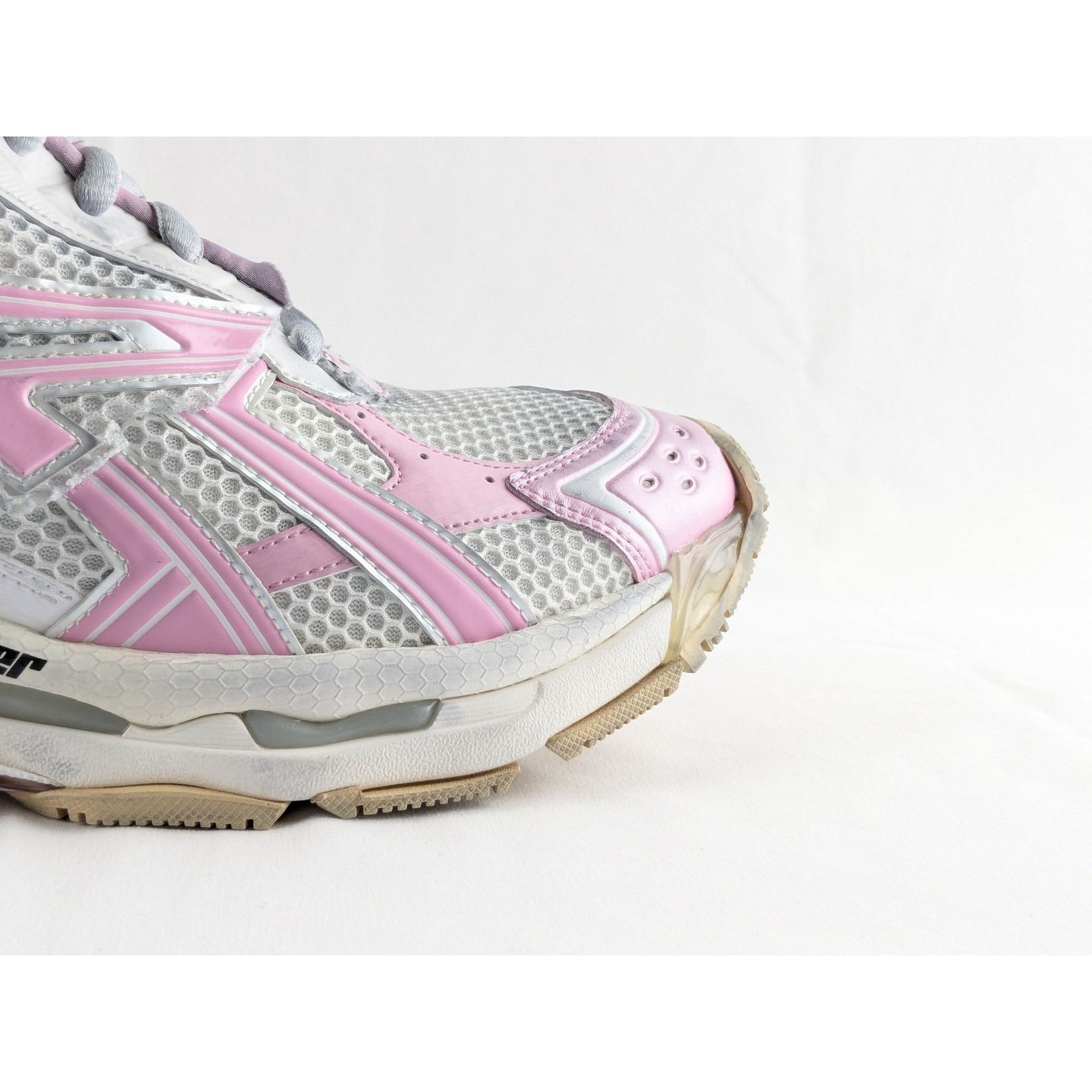 Balenciaga o1rshd1 Four Color Upper Rubber Runner Sneakers Multicolor Size US 13 / EU 46 - 5 Thumbnail