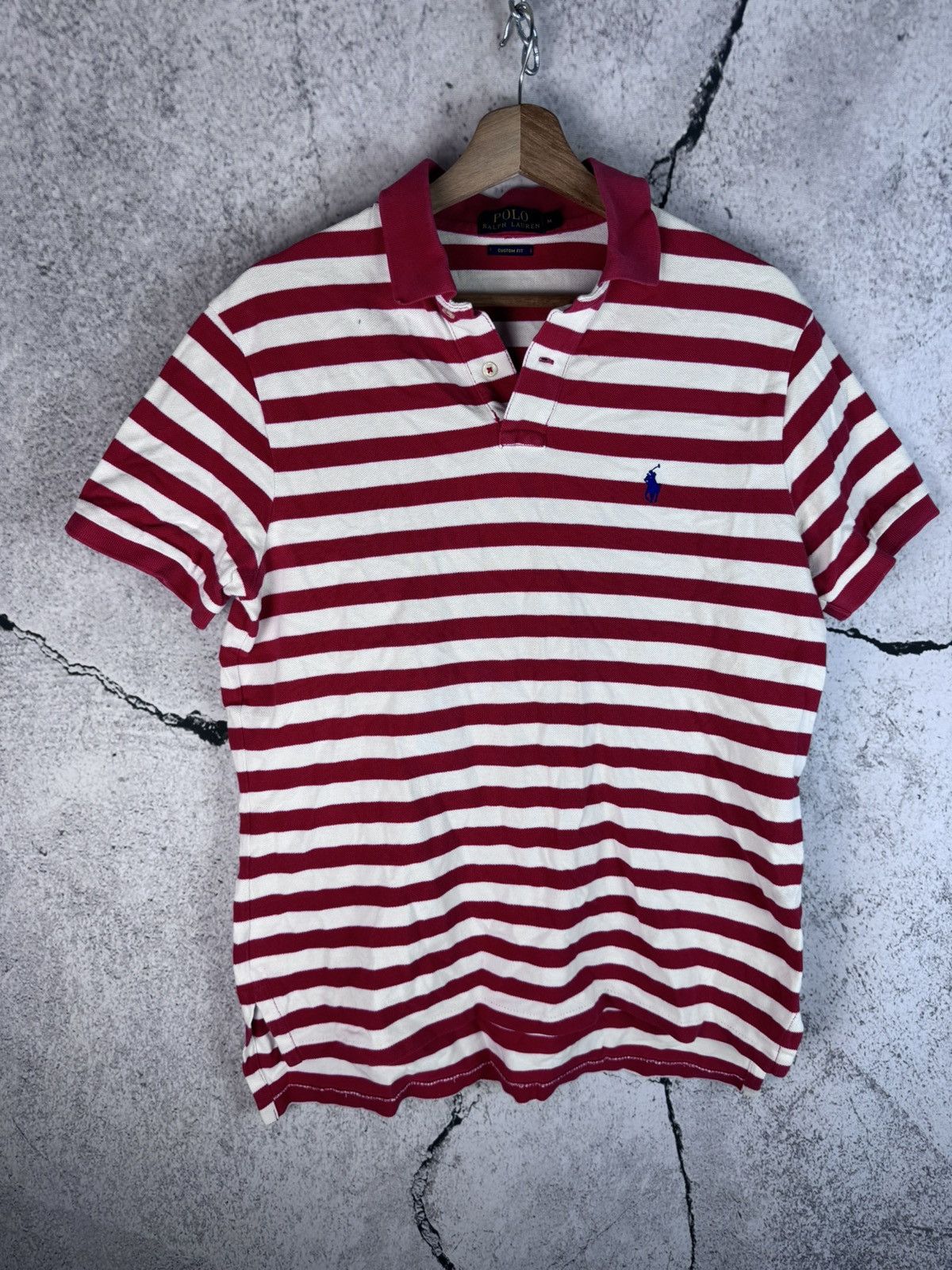 Polo Ralph Lauren Vintage Polo Ralph Lauren Striped Rugby Long Sleeve Size US M / EU 48-50 / 2 - 1 Thumbnail