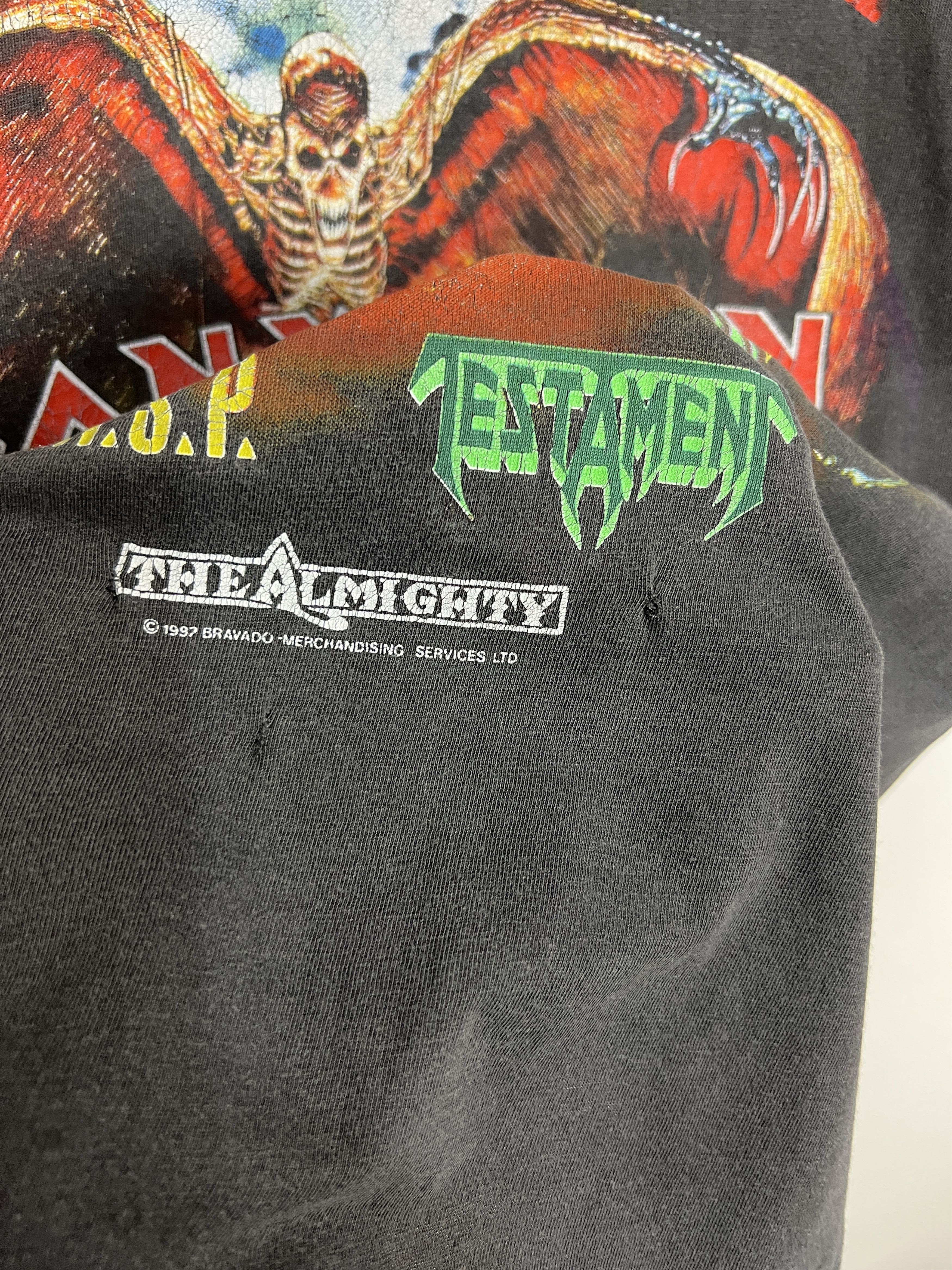 Vintage Vintage Super Rock Shirt Iron Maiden Sabbath Ozzy Tee Shirt Size US L / EU 52-54 / 3 - 8 Thumbnail