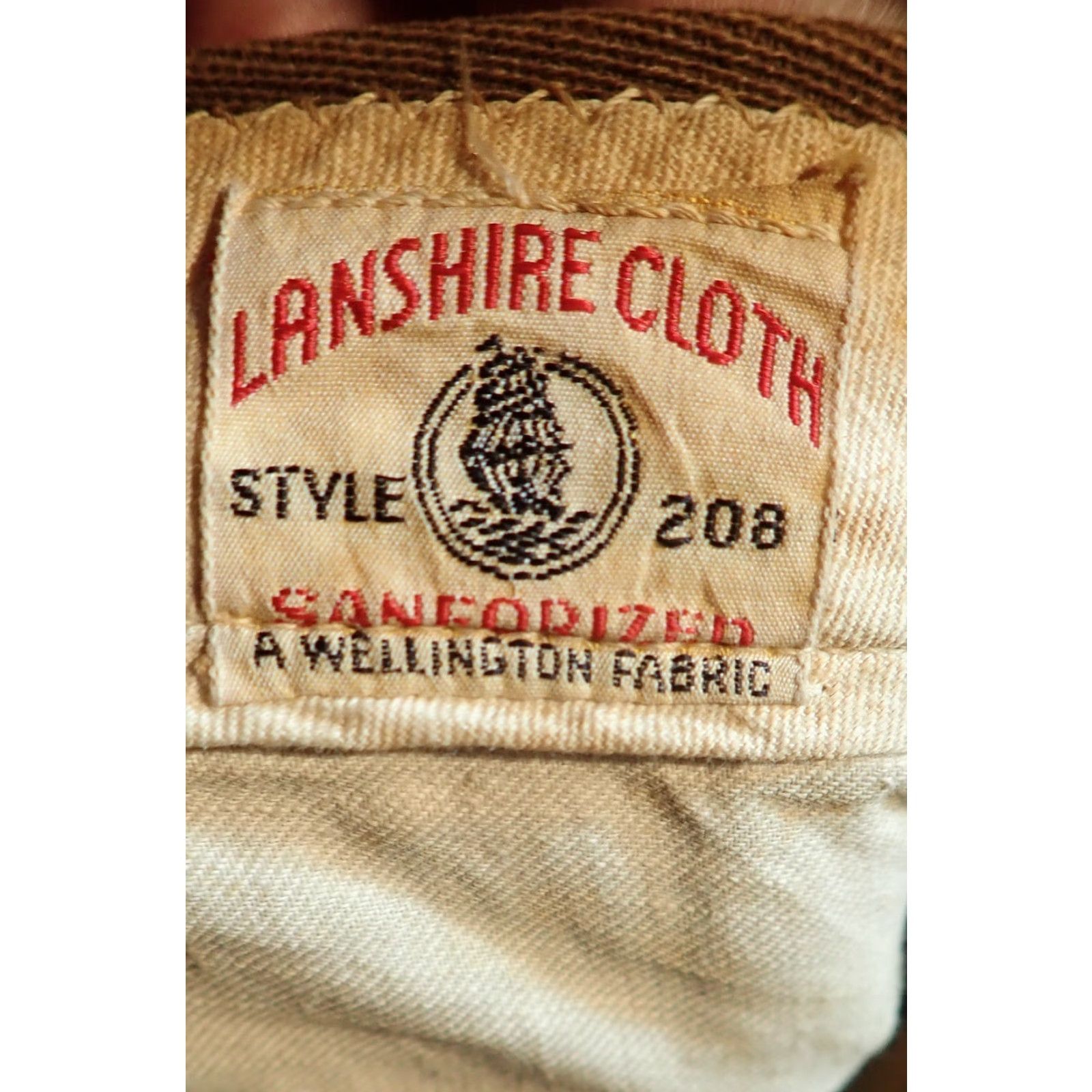 CLOT VINTAGE 1930s Lanshire Cloth Brown Gabardine Pleated Trousers 26x26 Men’s Pants with Belt Edwardian Style Straight Leg Flat Front WWII Era Size US 26 / EU 42 - 4 Thumbnail