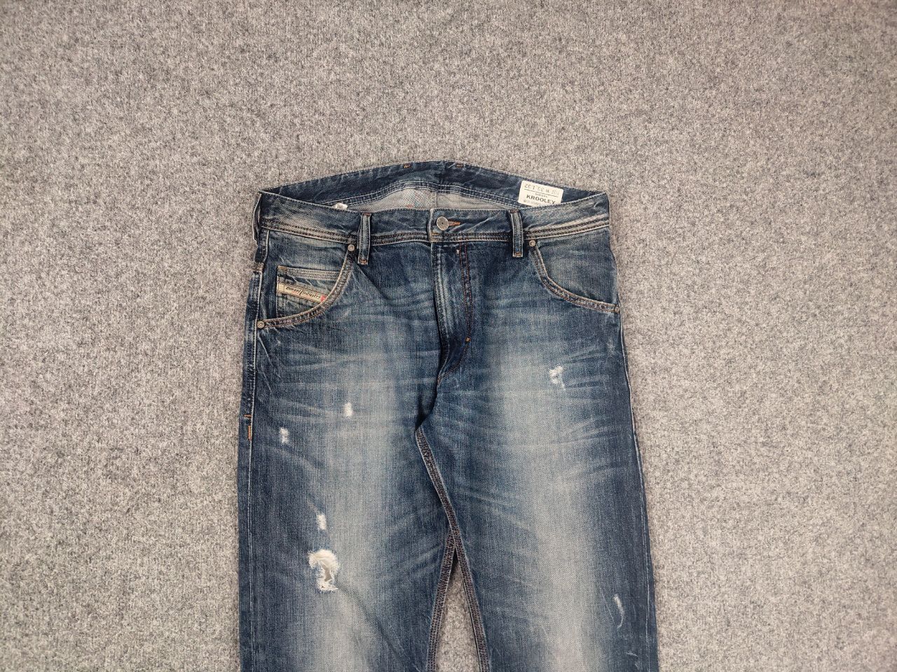 Diesel Diesel Krooley Regular Distresed Denim Jeans Vintage LGB Y2K Size US 33 - 8 Thumbnail