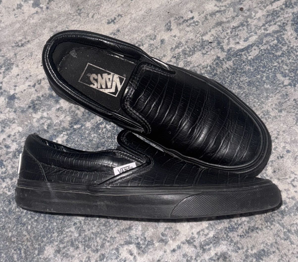 Opening Ceremony All Black Opening Ceremony x Vans Leather Slip-On Size US 6 / EU 39 - 4 Thumbnail