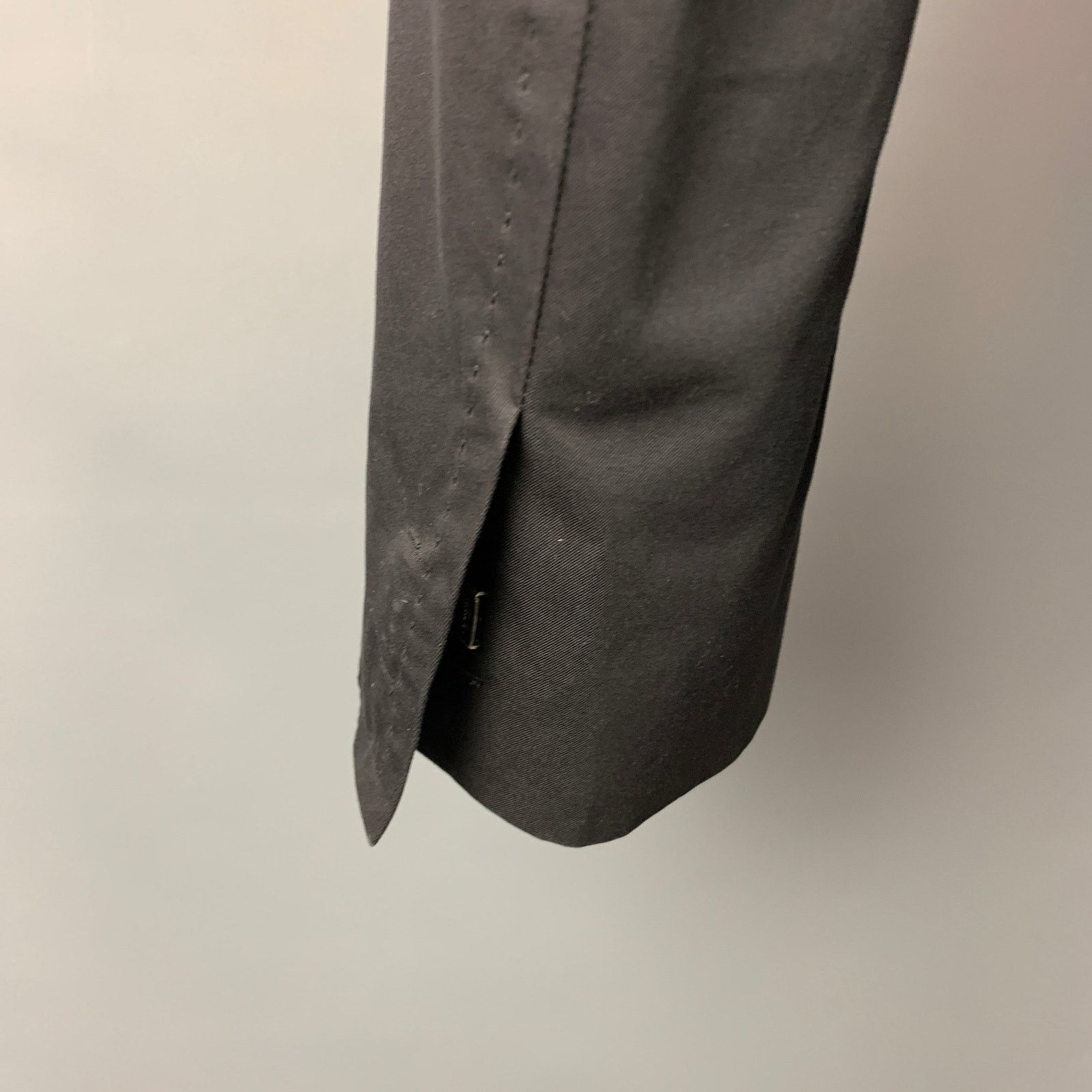 Dsquared2 DSQUARED2 Size 40 Black Cotton Peak Lapel Sport Coat Size 40R - 4 Thumbnail