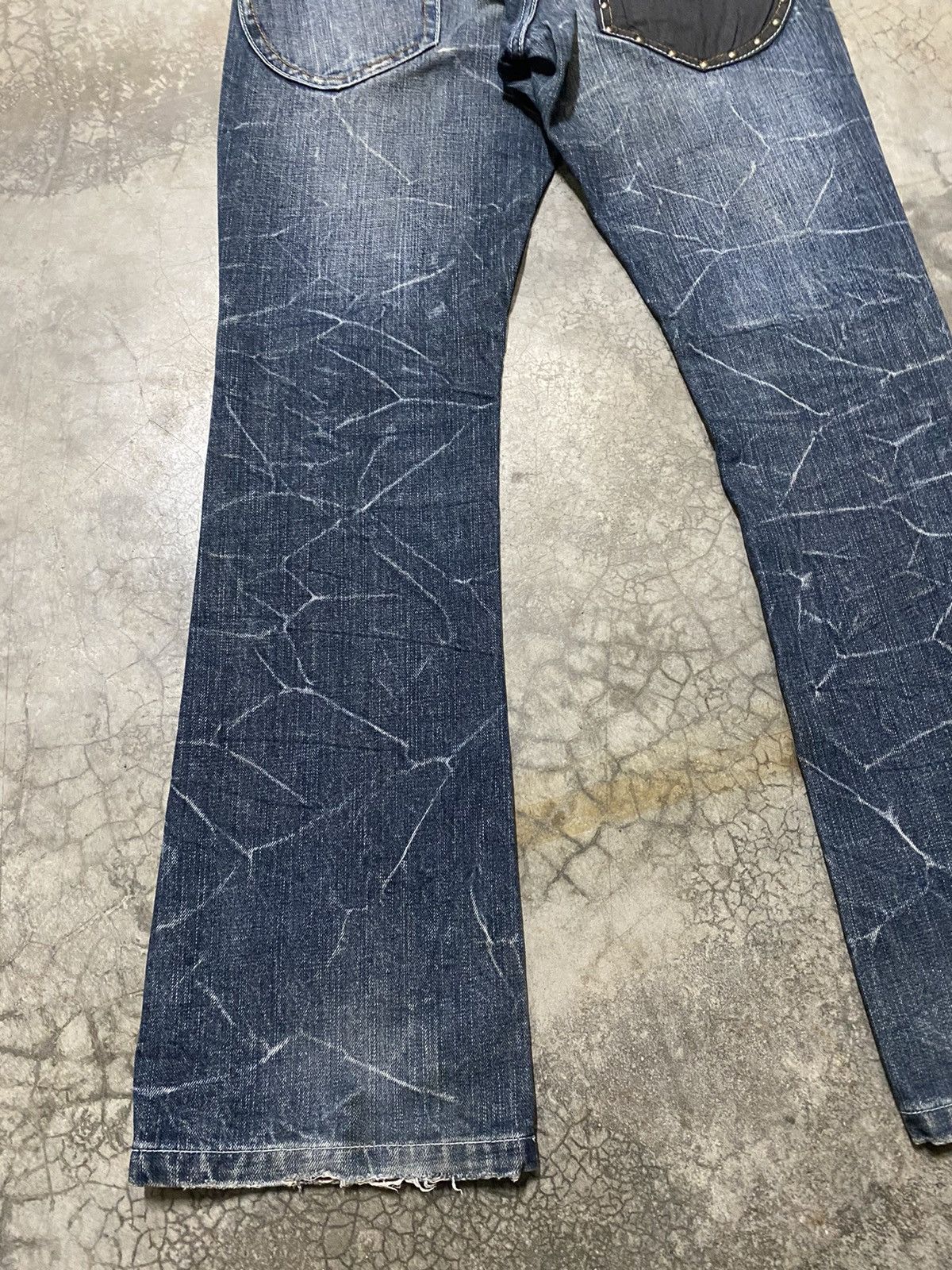 Hysteric Glamour × If Six Was Nine × Tornado Mart Flare Jeans Japanese Beach Sound Lightning Distressed Jeans Size US 31 - 2 Thumbnail