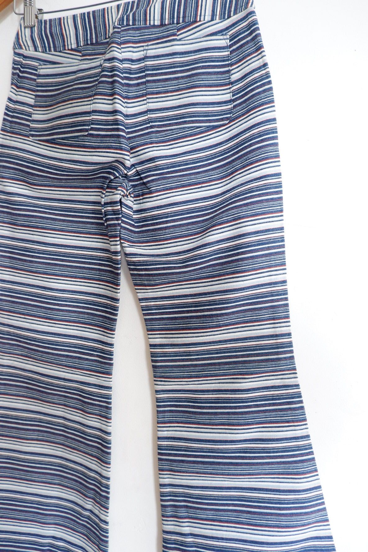 Japanese Brand Vintage Starship Japan Flare Linen Jeans Size 25" / US 0 / IT 36 - 5 Thumbnail