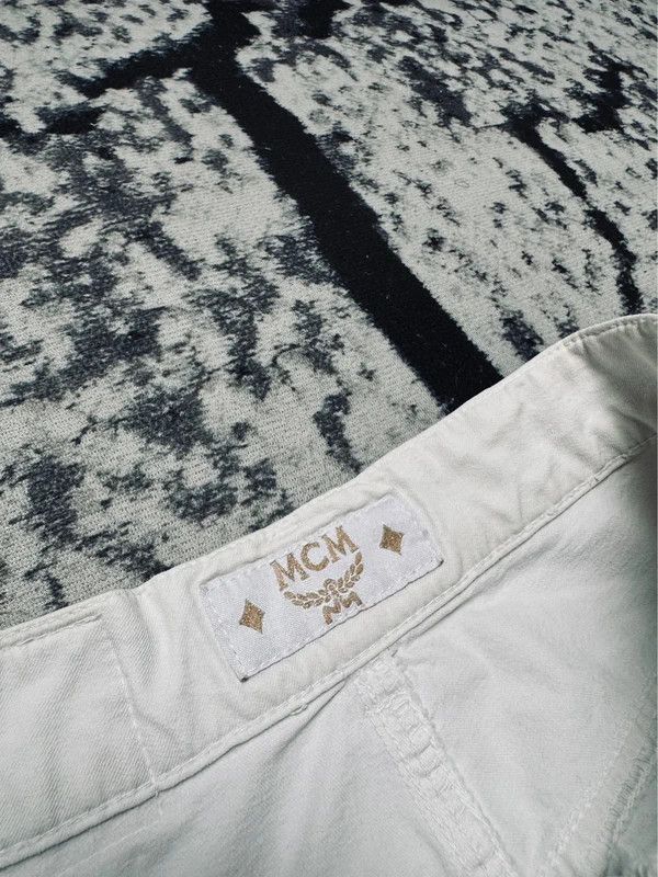 MCM Mcm jeans pants logo white gold 27 S Size 27" / US 4 / IT 40 - 4 Thumbnail
