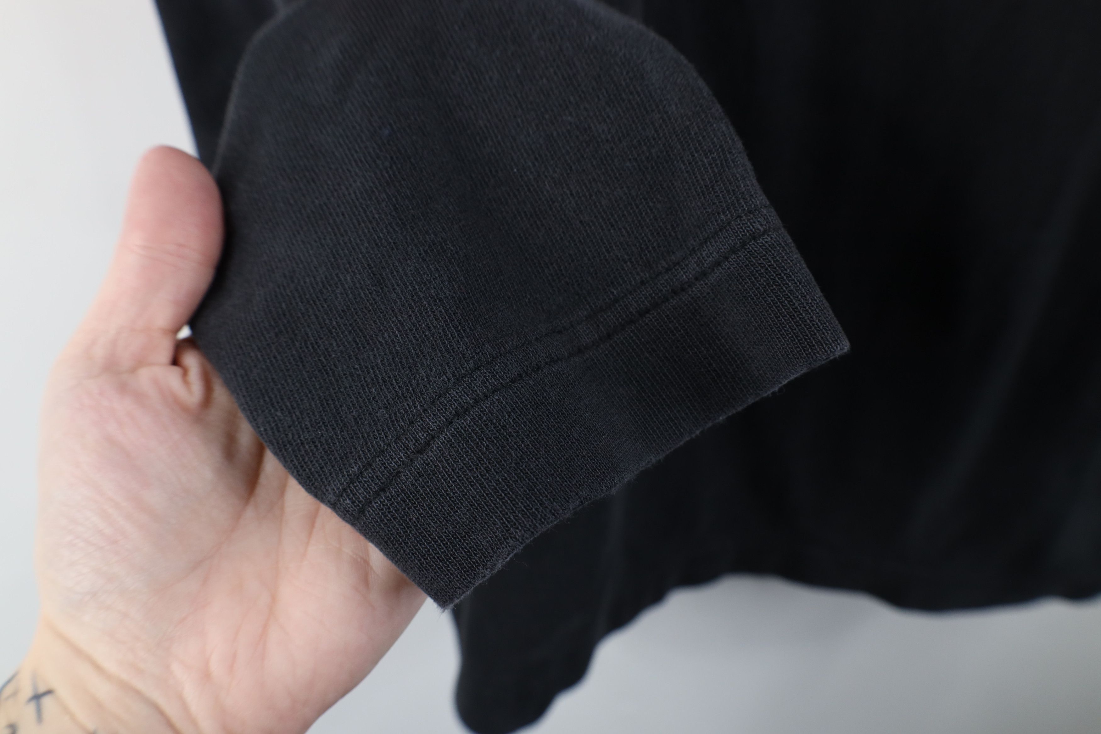 Gap × Vintage Vintage 90s Gap Cotton Ribbed Knit Long Sleeve T-Shirt Black Size US L / EU 52-54 / 3 - 6 Thumbnail