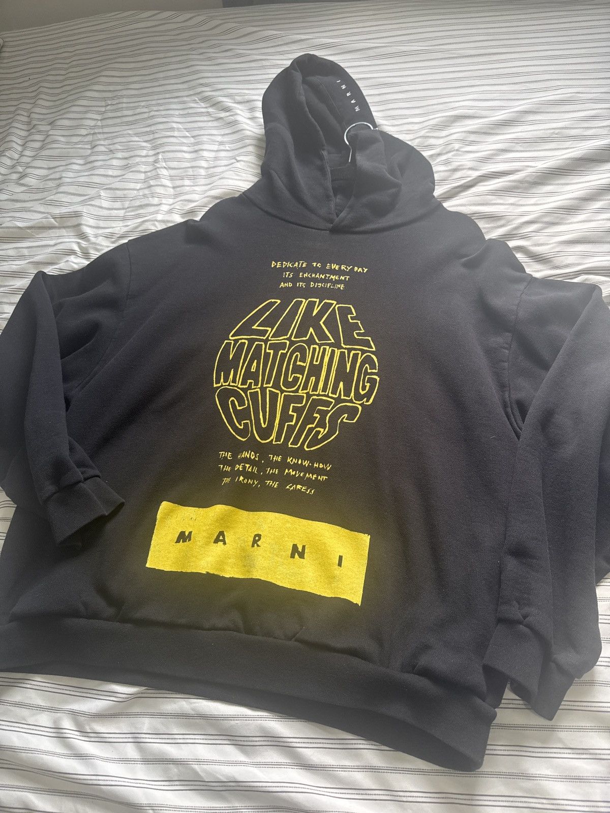 Marni Marni Like Matching Cuffs Graphic Hoodie - Size L Size US M / EU 48-50 / 2 - 5 Thumbnail